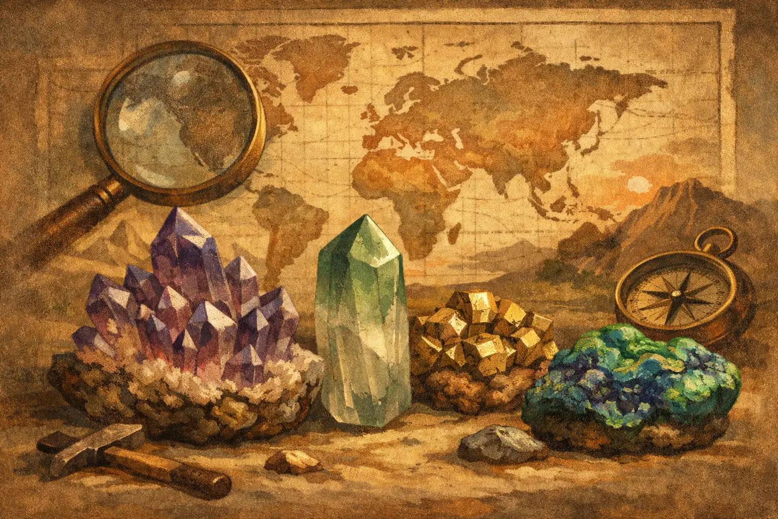 Especímenes de minerales con procedencia: qué es lo que cambia