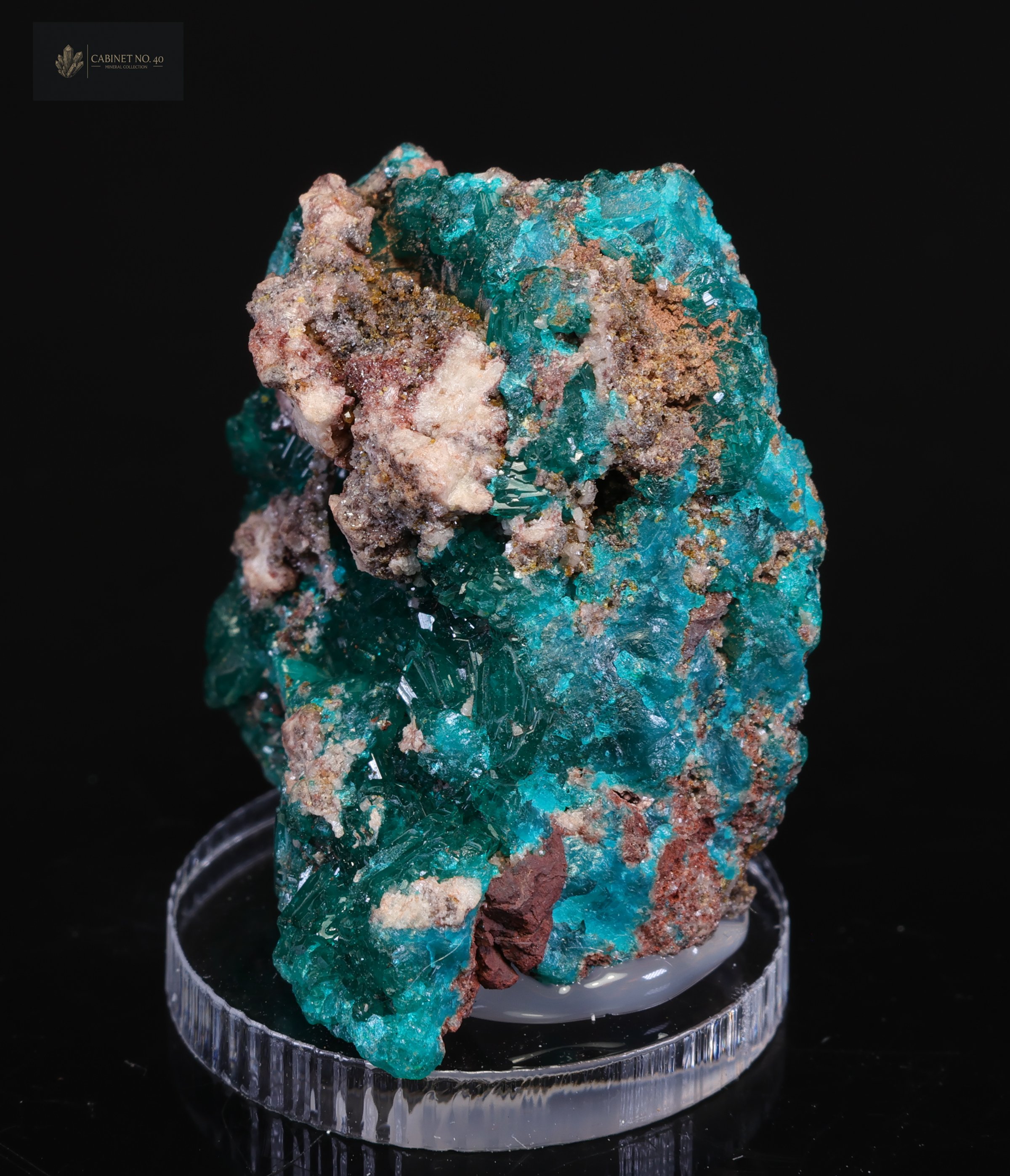 Emerald Green Dioptase from N'tola Mine