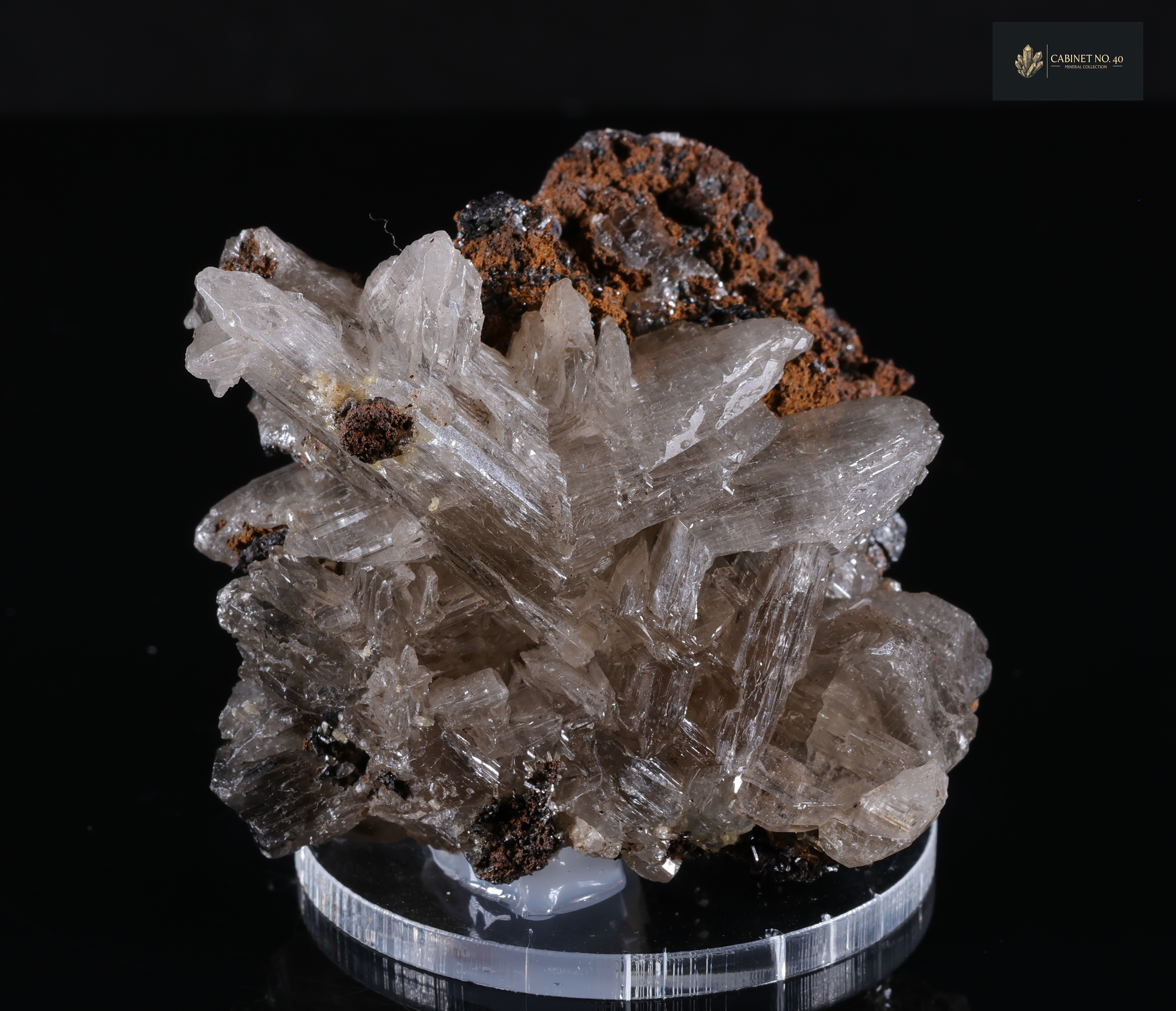 Translucent Cerussite on Matrix from Tsumeb Mine