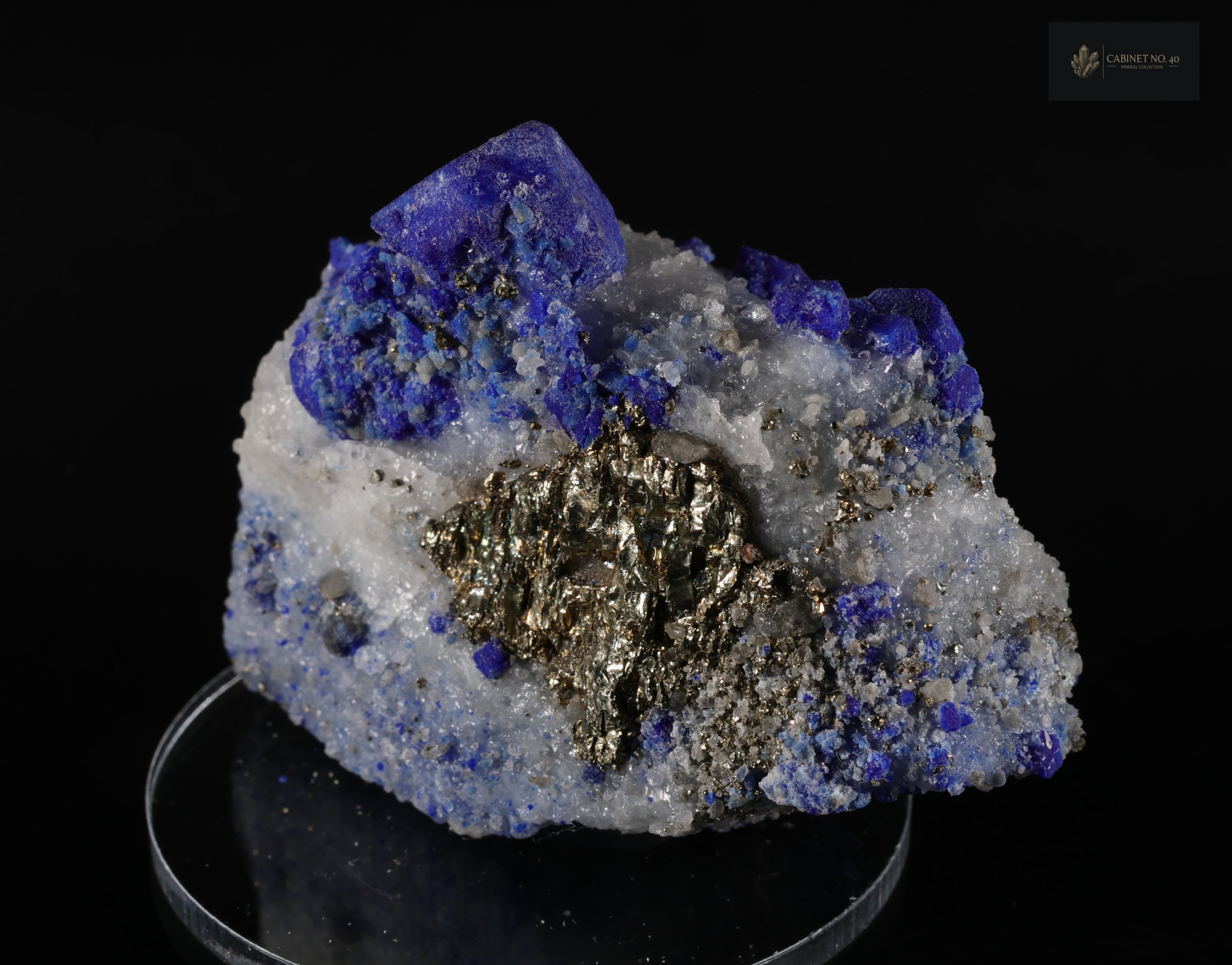 Lazurite with Pyrite from Sar-e-Sang