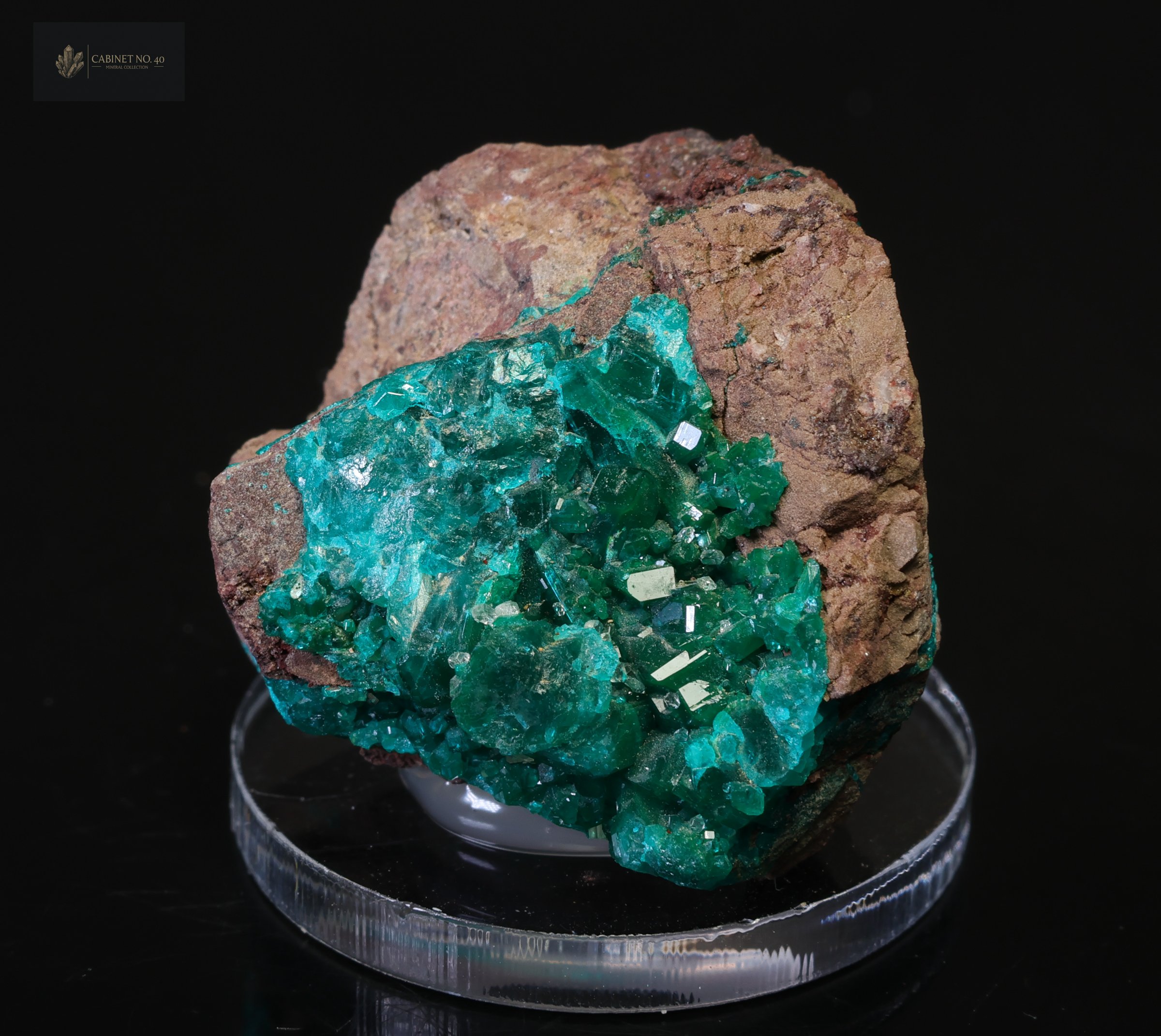 Emerald Green Dioptase from N'tola Mine