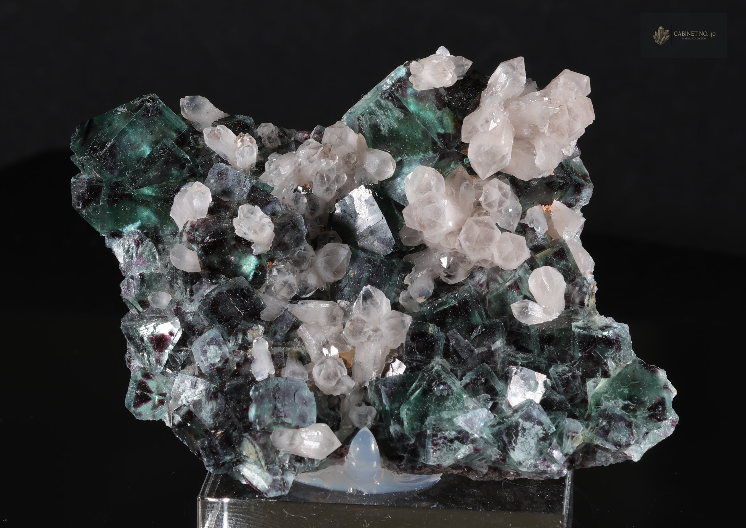 Fluorita con cuarzo de Okorusu Namibia