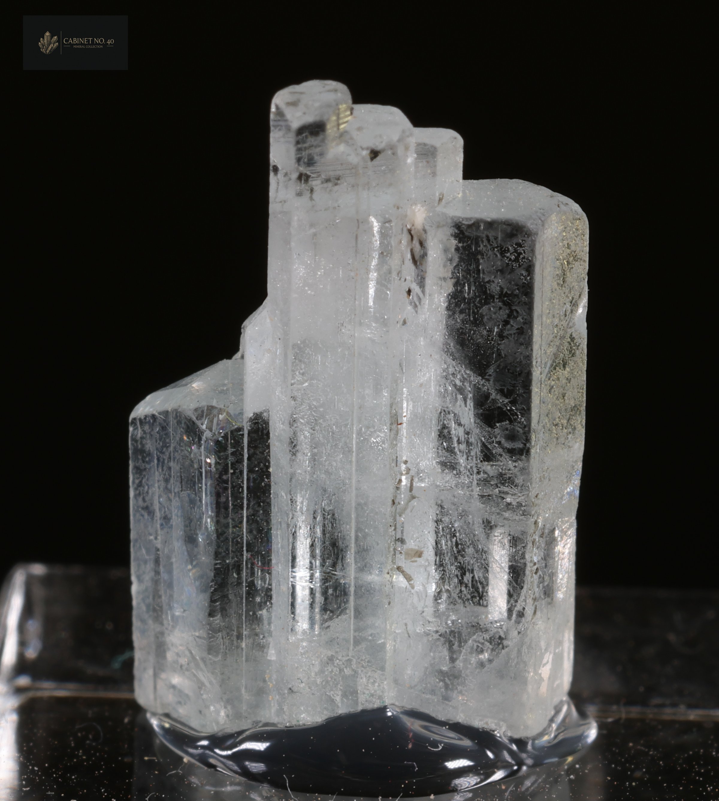 Beryl Goshenite Stak Nala Pakistan - crystal clear specimen - Stak Nala, Haramosh Mountains, Roundu District, Gilgit-Baltistan