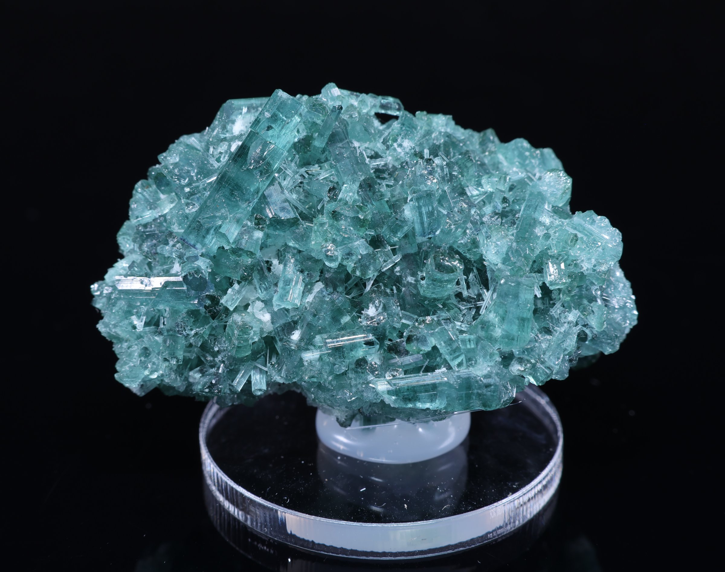 Cristales de turmalina azul verdosa de Afganistán