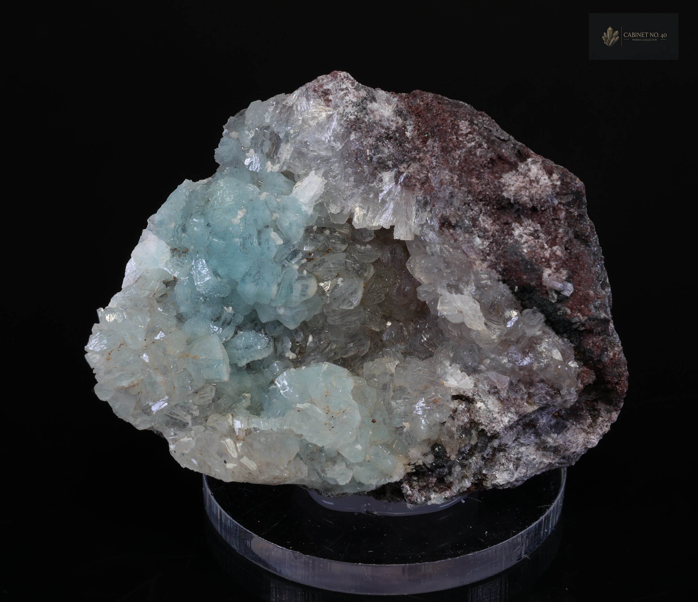 Hemimorfita azul en matriz de Mfouati