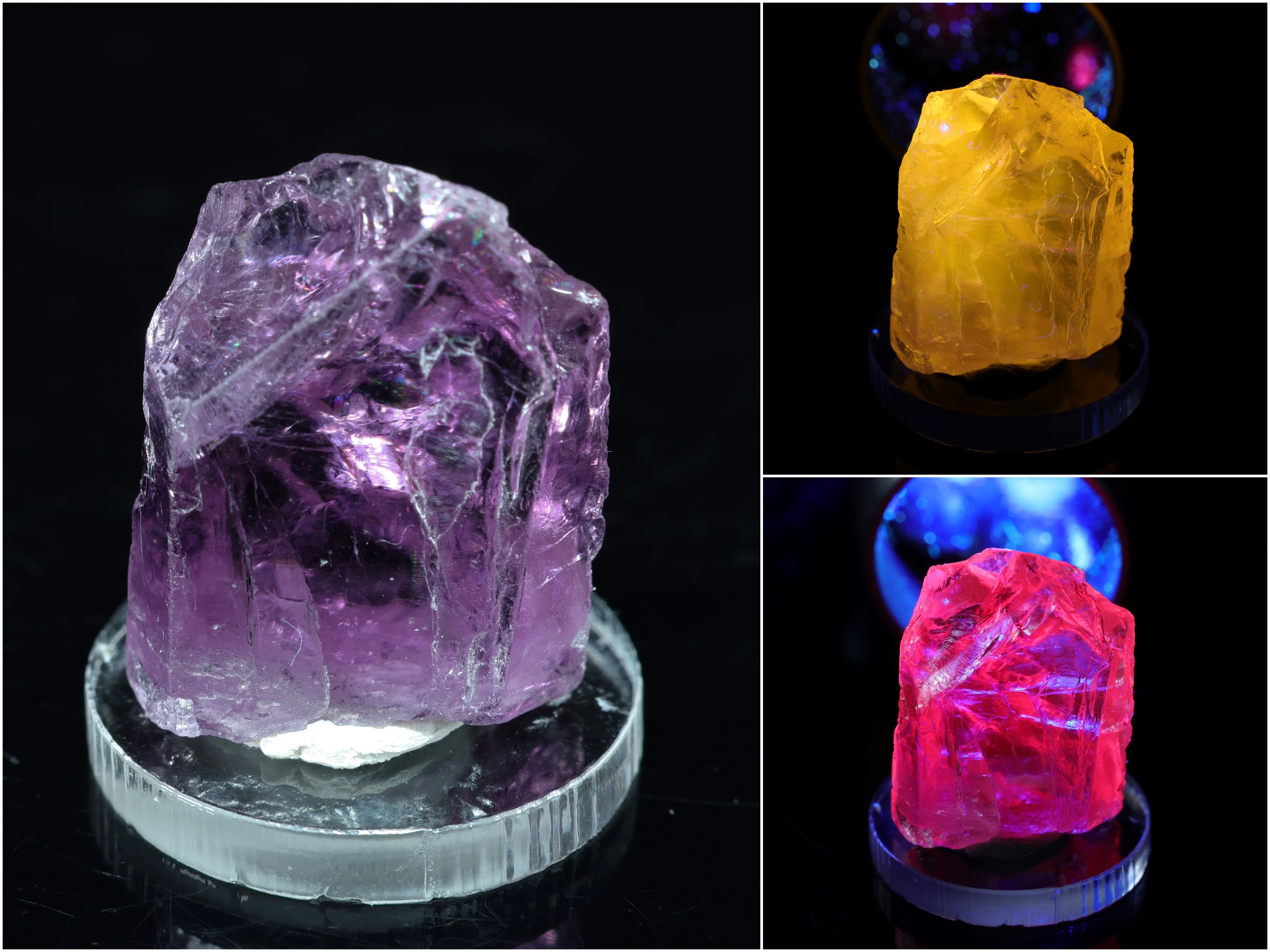 Fluorescent Scapolite Crystal from Afghanistan - 2 cm