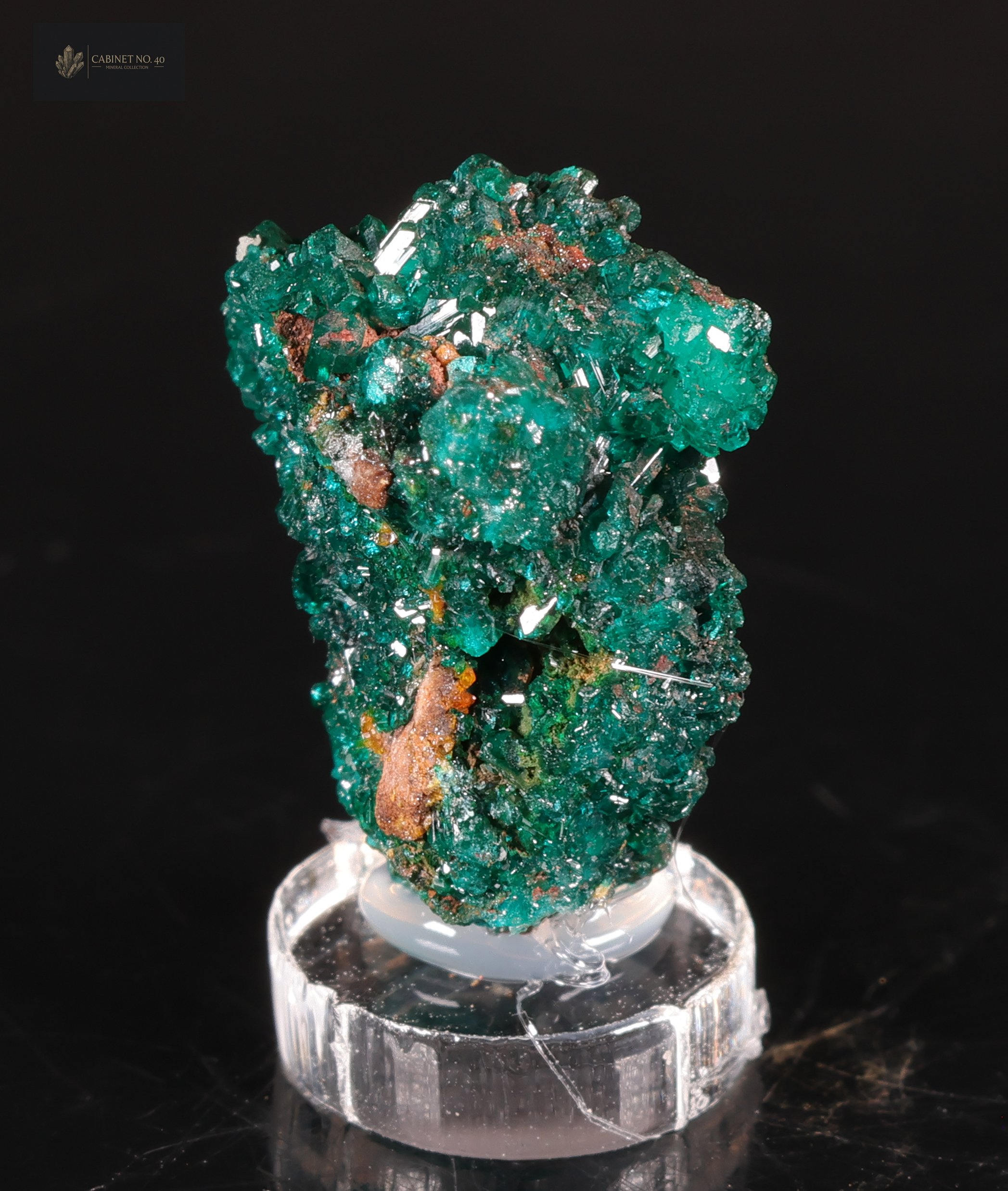 Emerald Green Dioptase from N'tola Mine