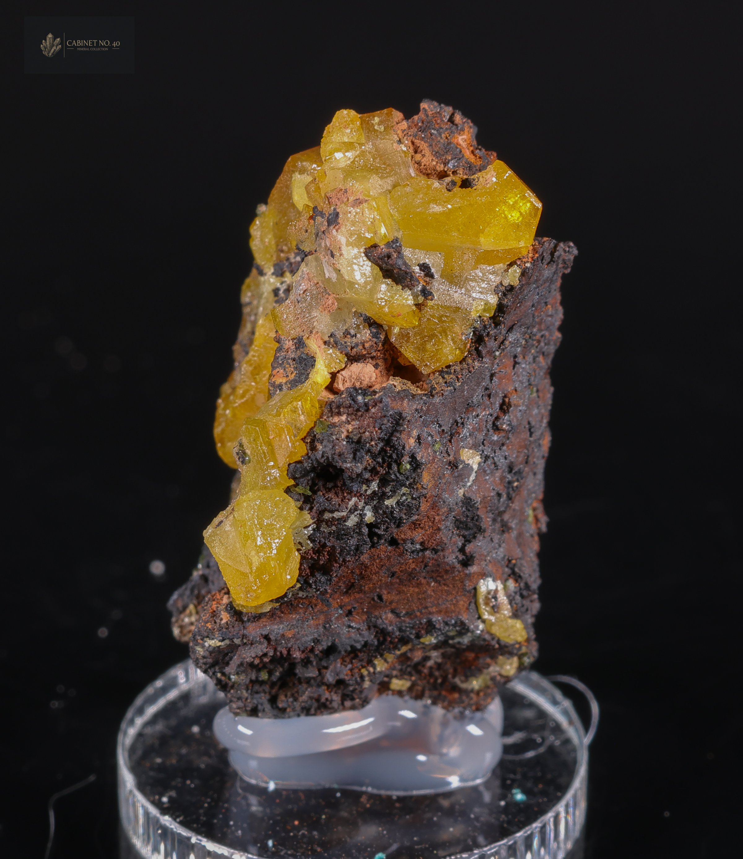 Mimetite on matrix from the Republic of the Congo