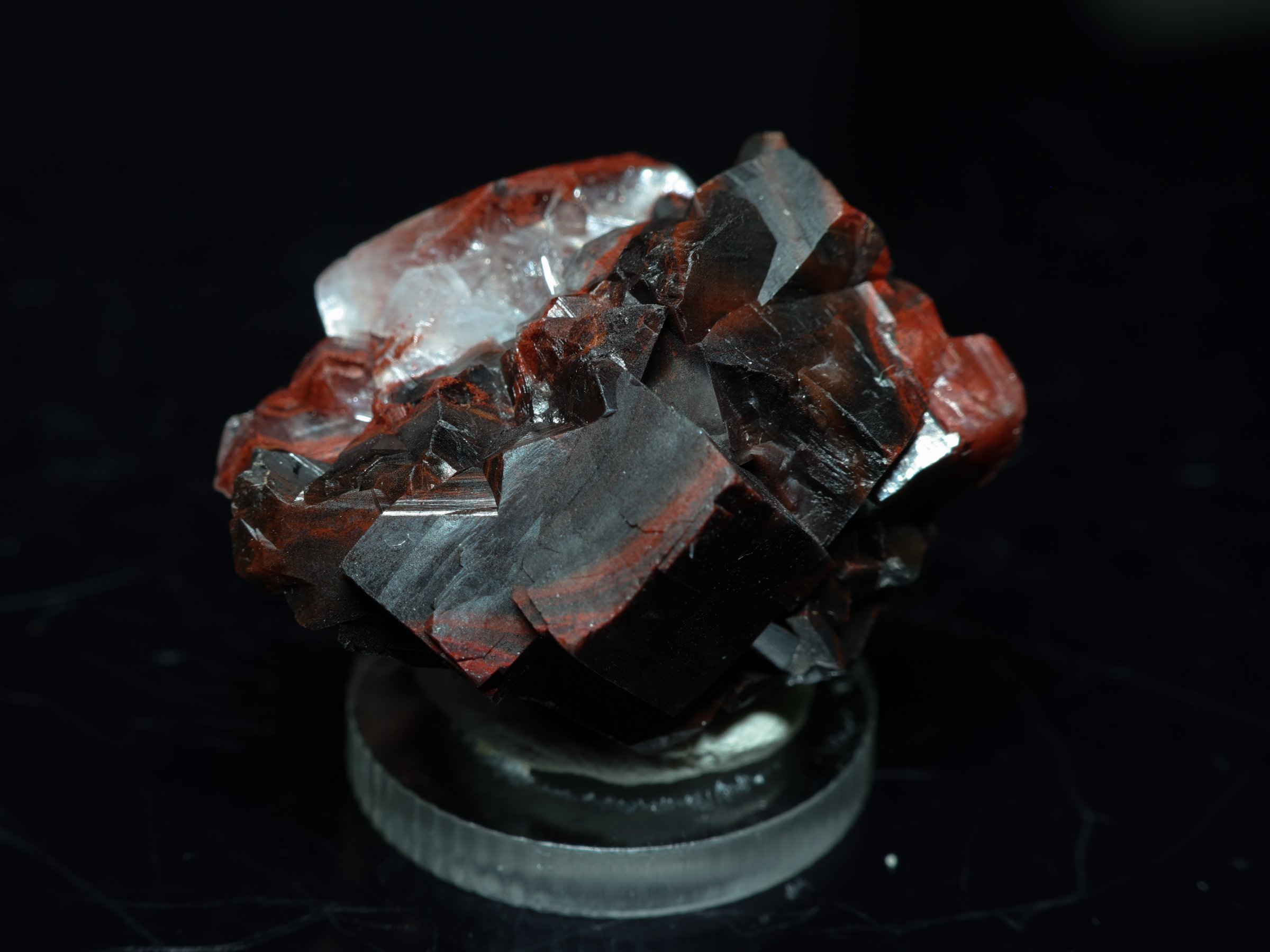 Red-black Apophyllite from Aurangabad, India