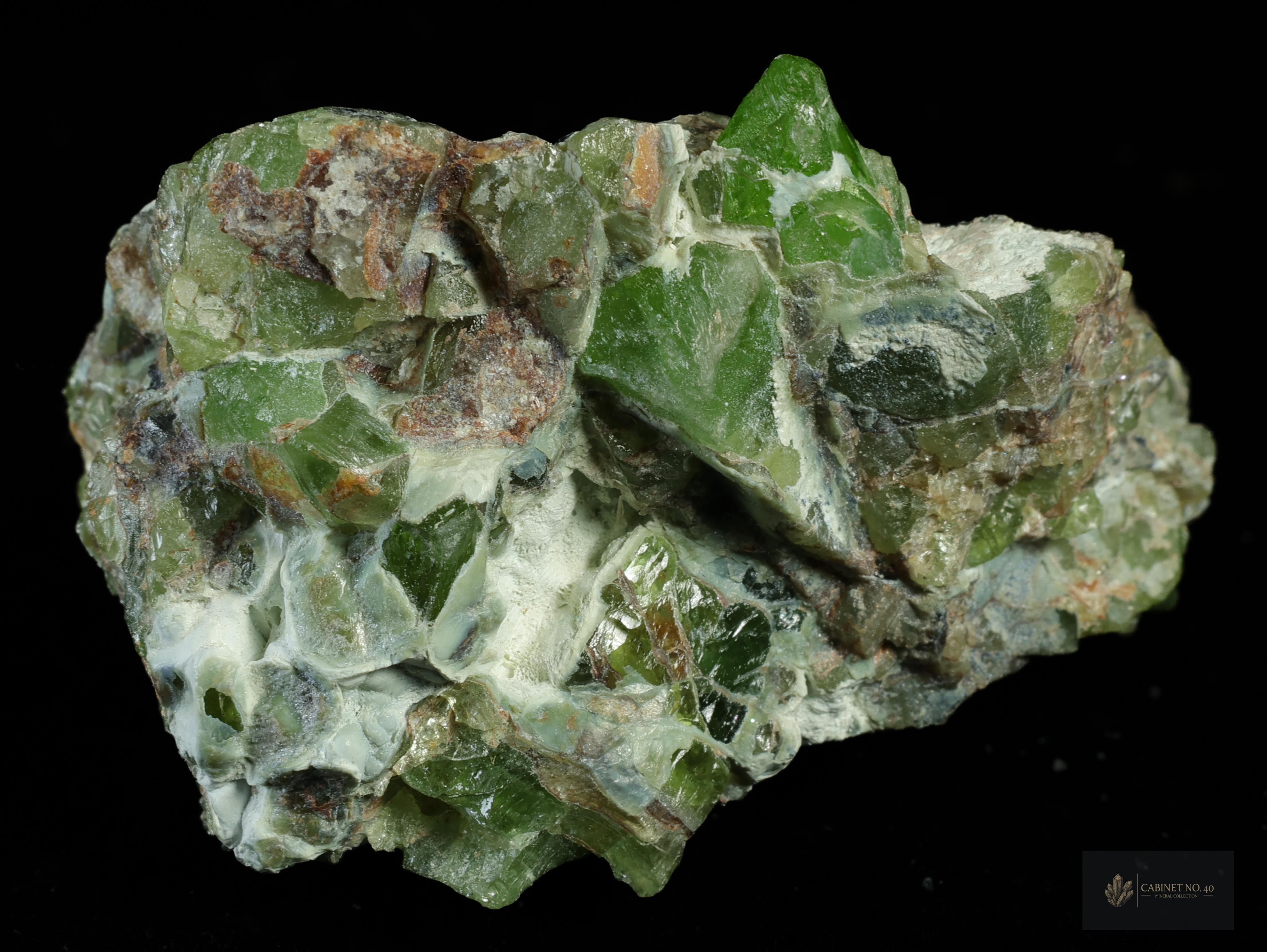 Light Green Peridot Crystals from Kaghan, Pakistan
