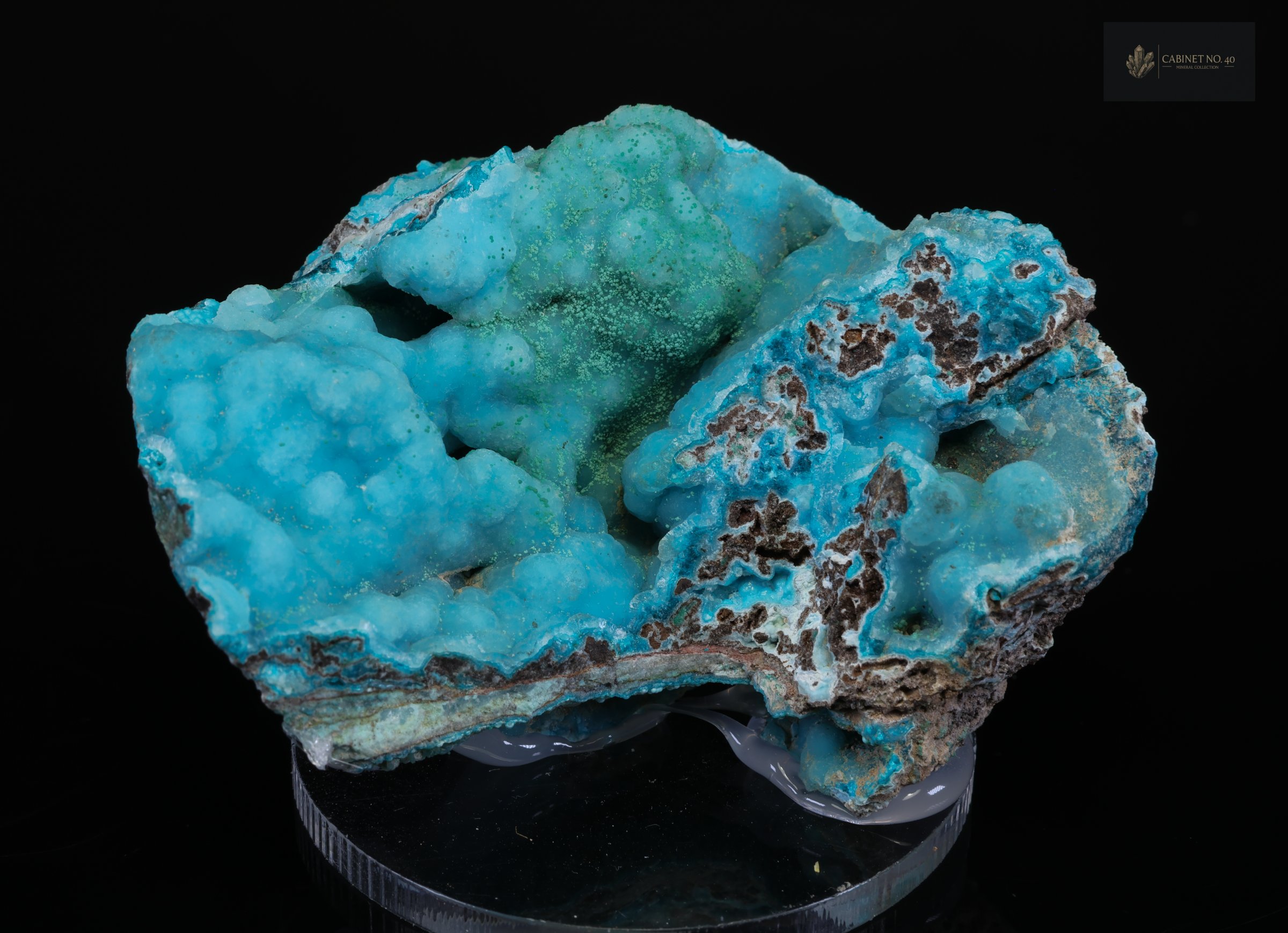 Turquoise-blue Hemimorphite from Mindouli in the Republic of the Congo
