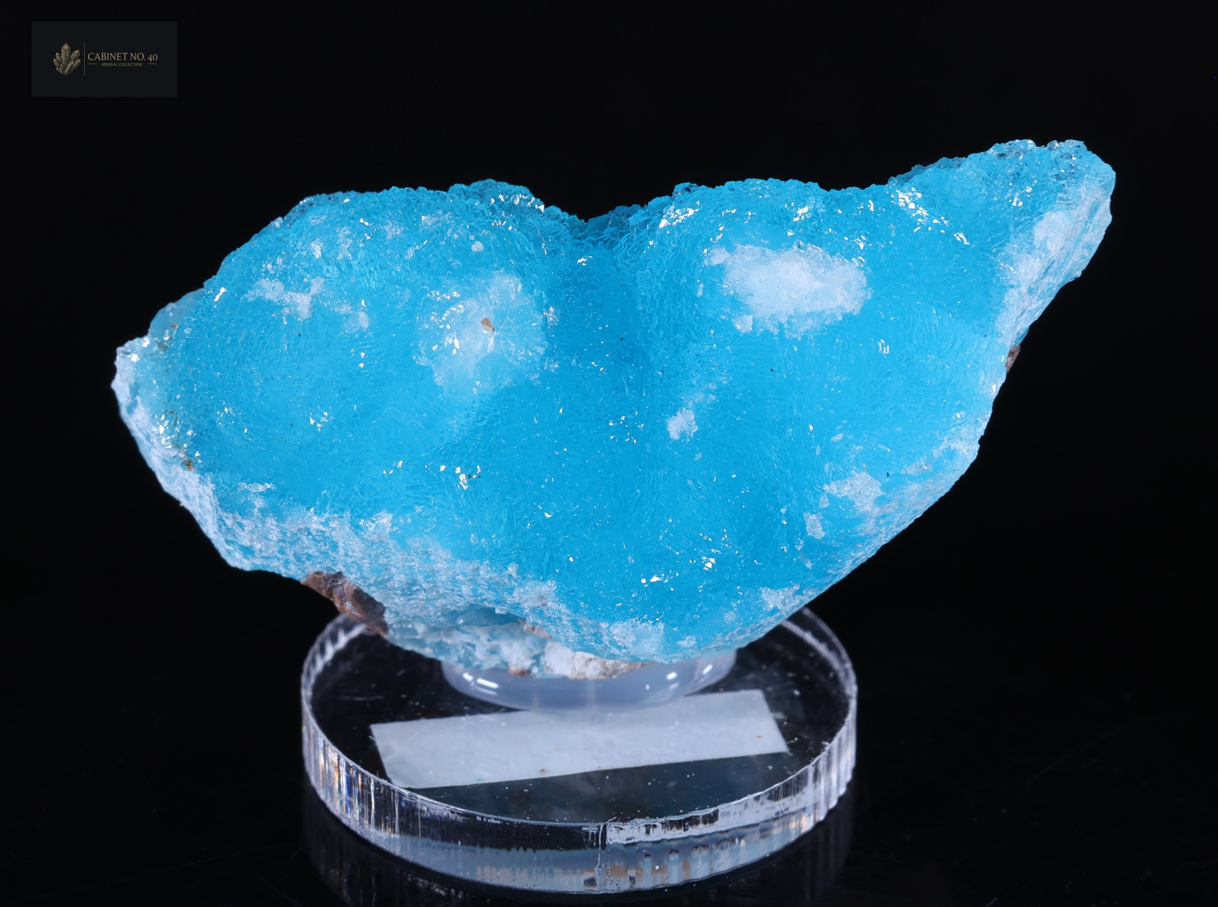 Blue Hemimorphite from Palabanda Quarries in the Republic of the Congo