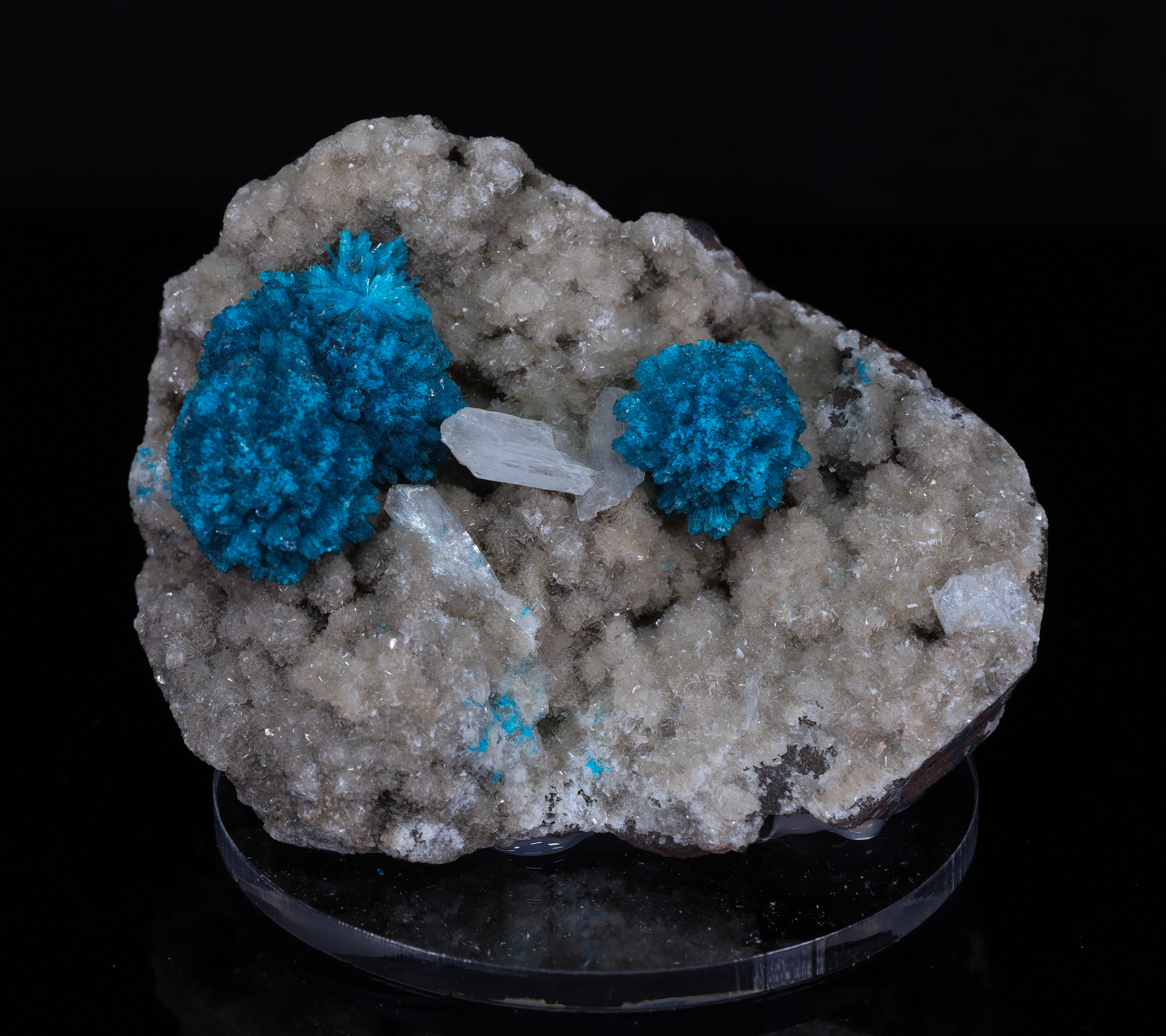 Intensely blue Cavansite from India