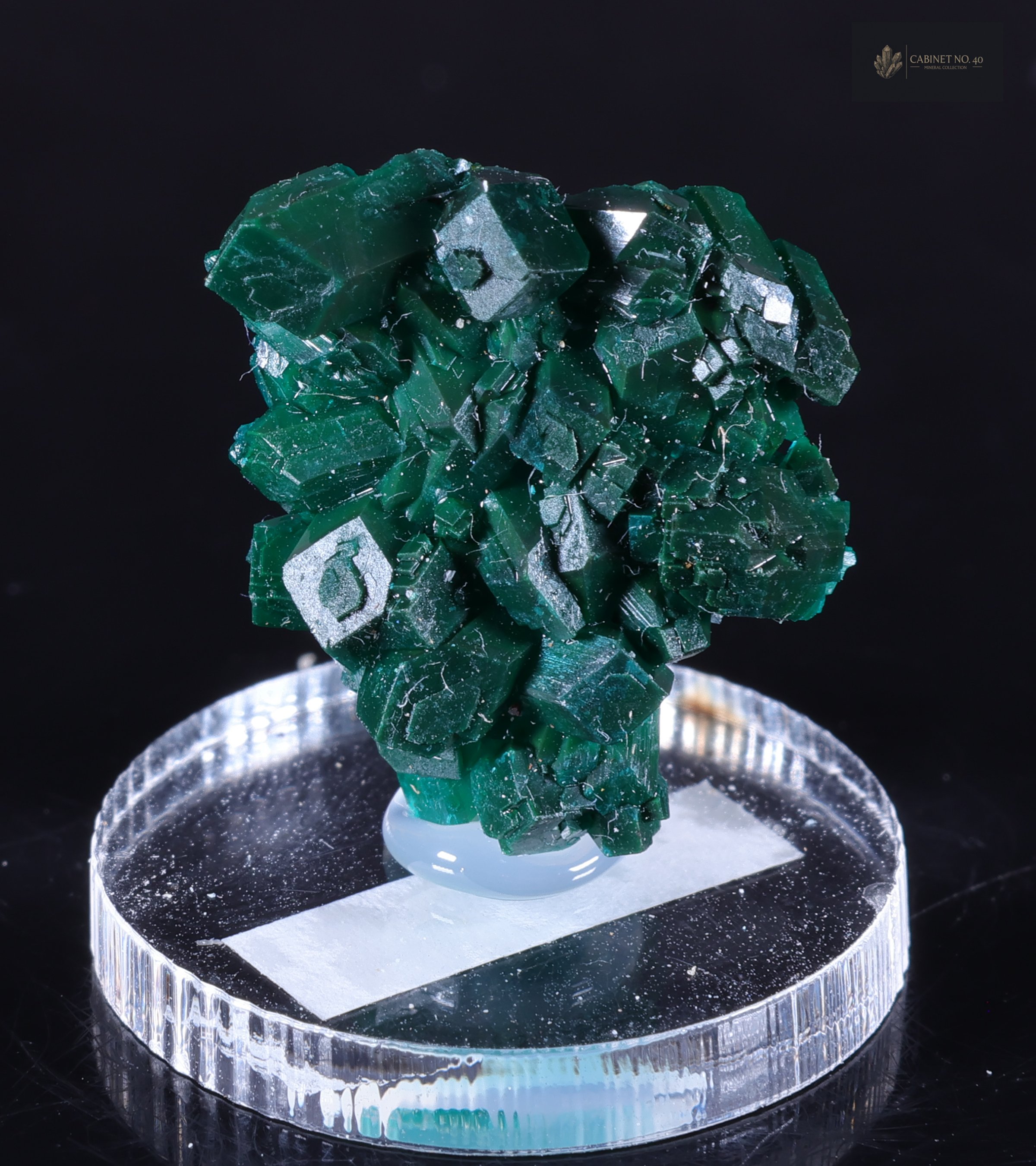 Emerald Green Dioptase from N'tola Mine