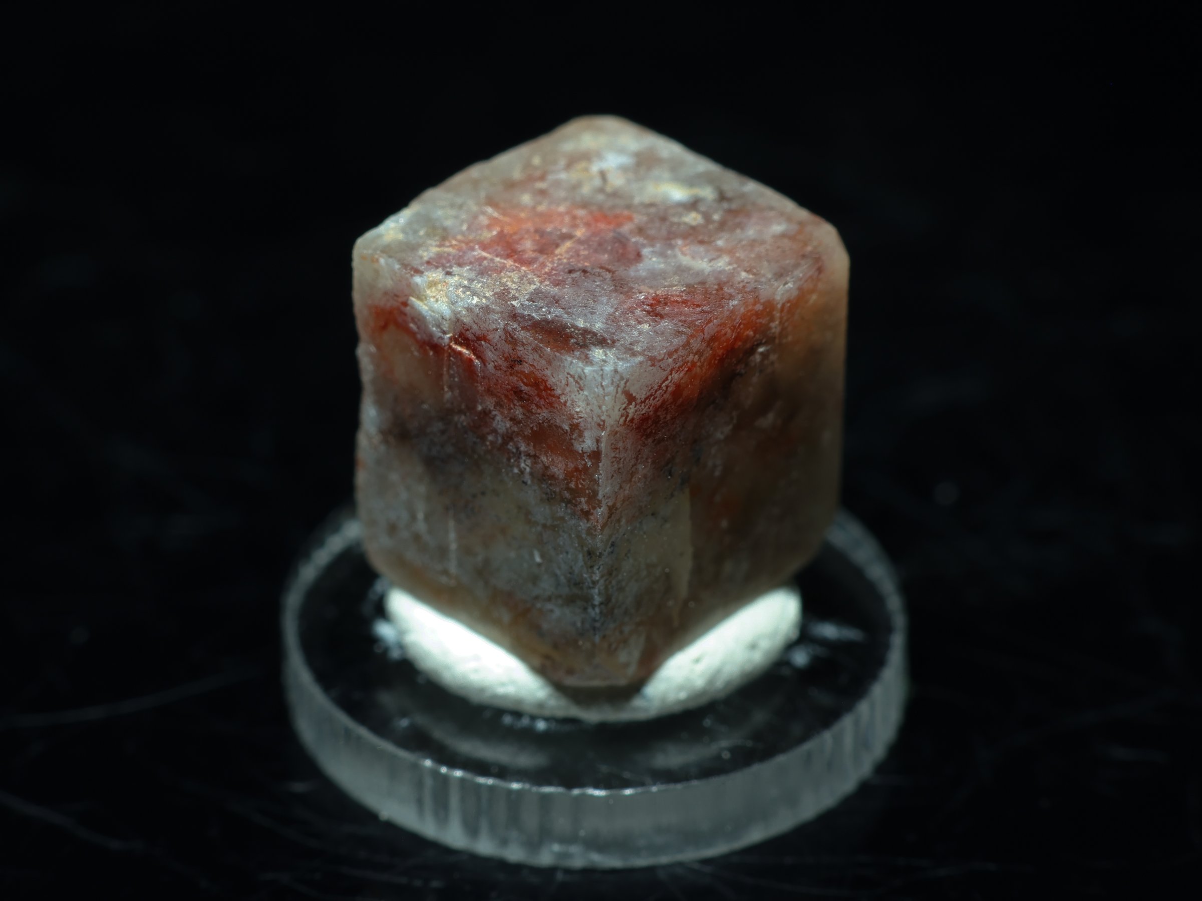 Red-brown Apophyllite crystal from Aurangabad, India