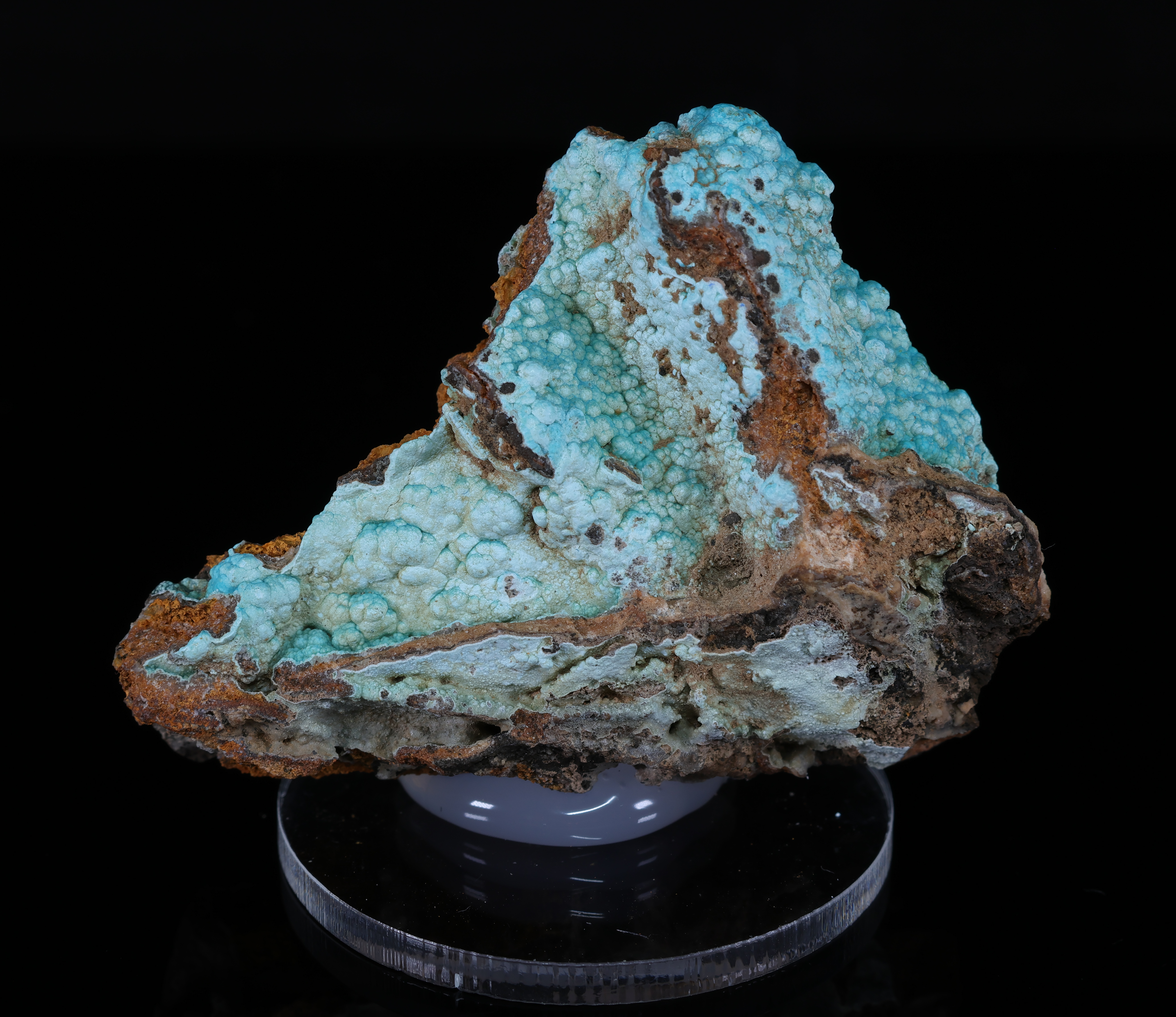 Glaucocerinite on matrix from Lavrion in Greece - Kamariza, Lavrion, Attica