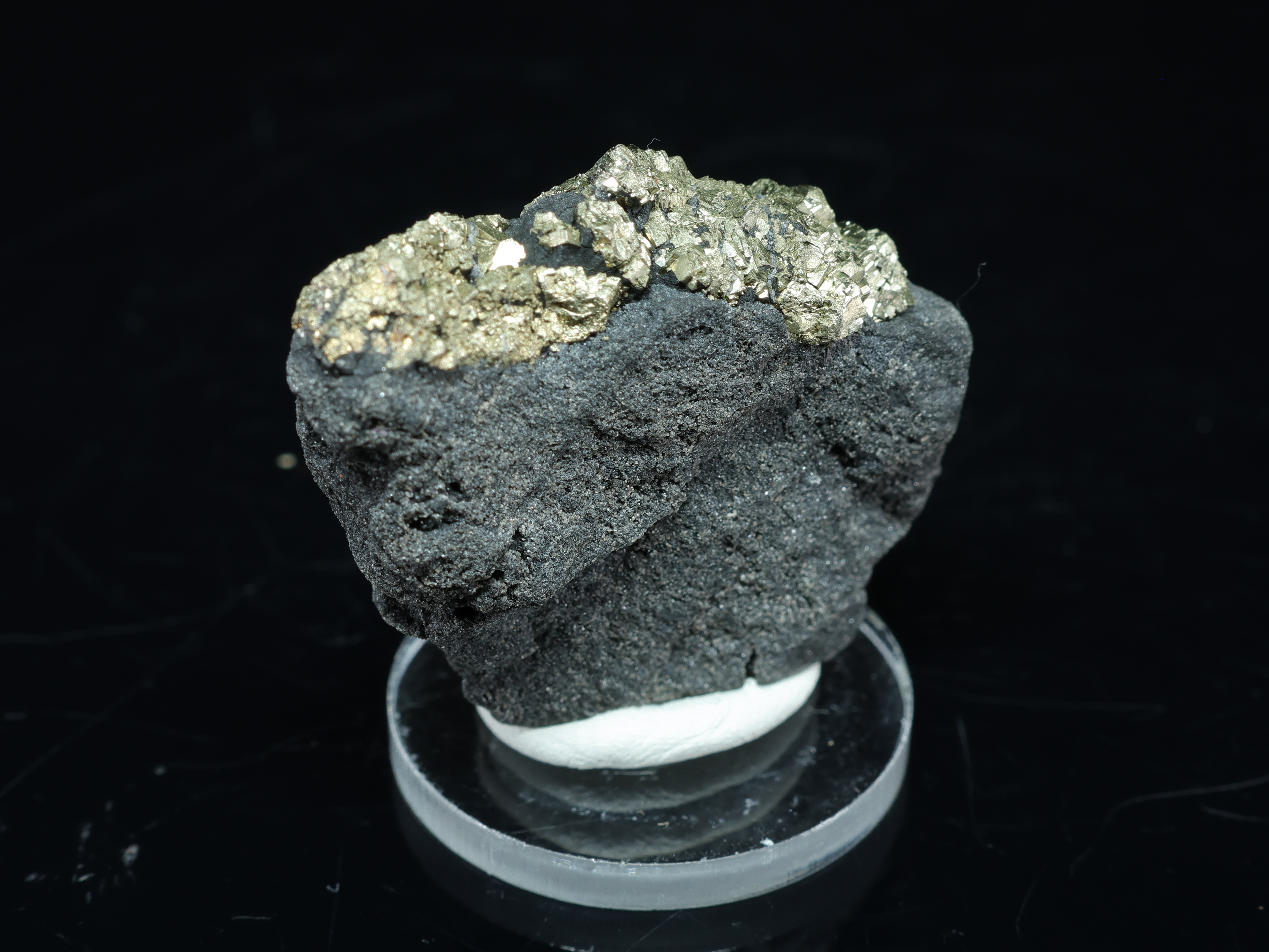 Pyrite Crystals on Coal Shale from Rybnik