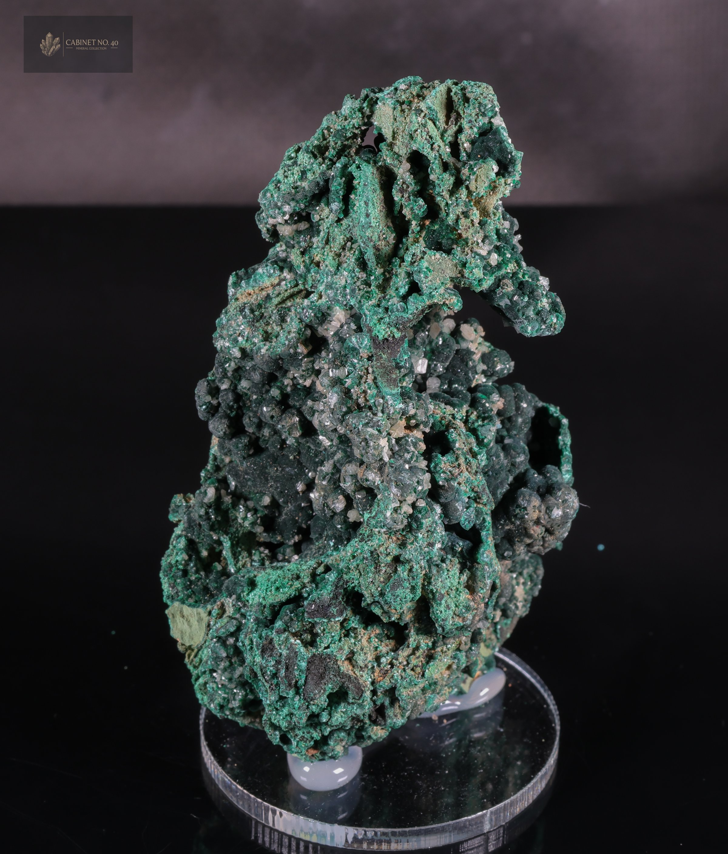Malachite with Cerussite from Yanga Koubenza