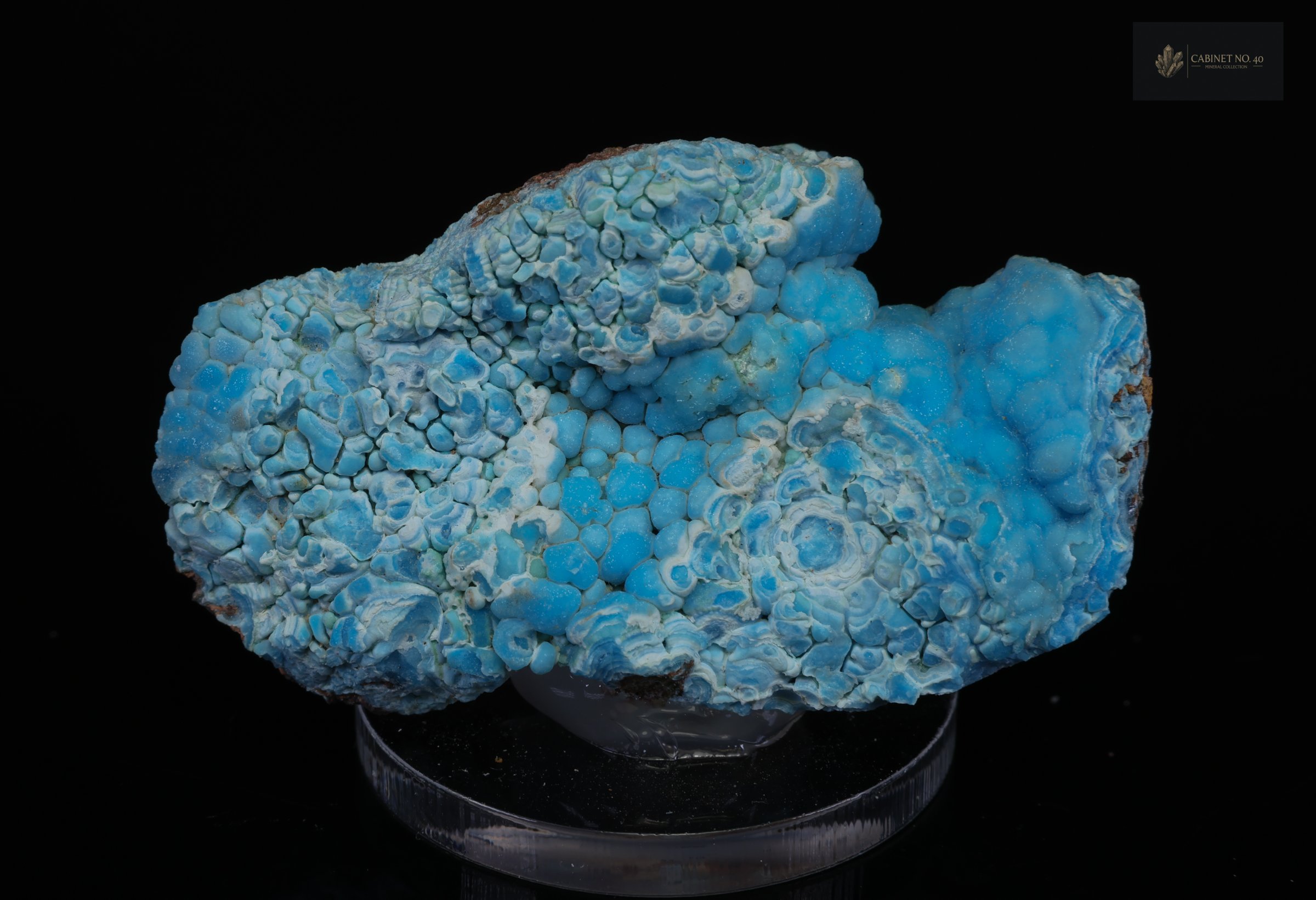 Blue Hemimorphite from the Republic of the Congo