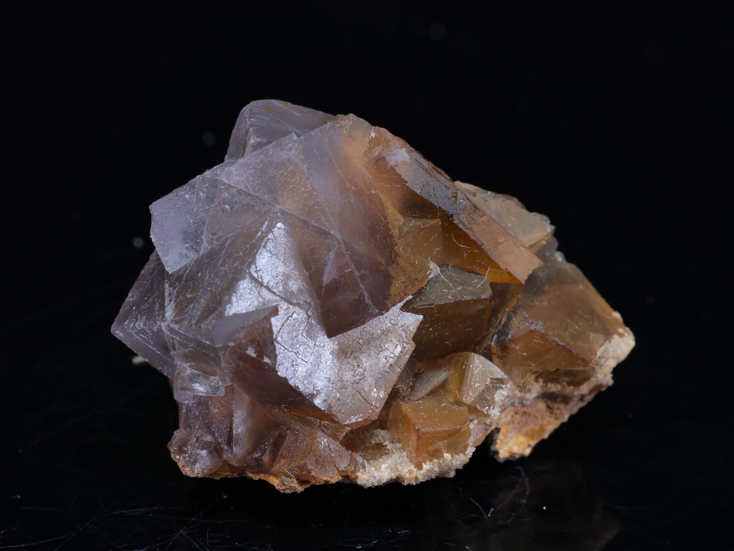 Purple-Honey Fluorite from Pakistan