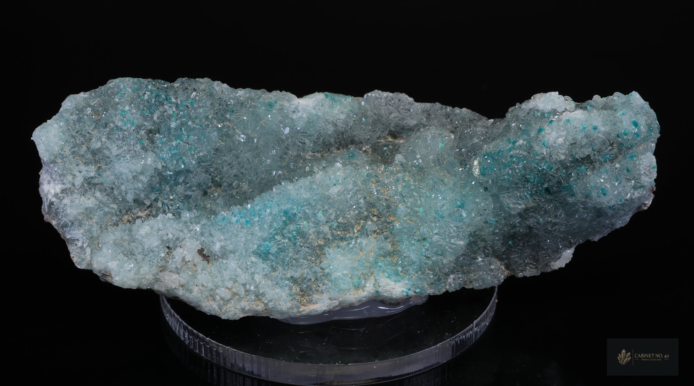 Blue-green Hemimorphite from Mfouati
