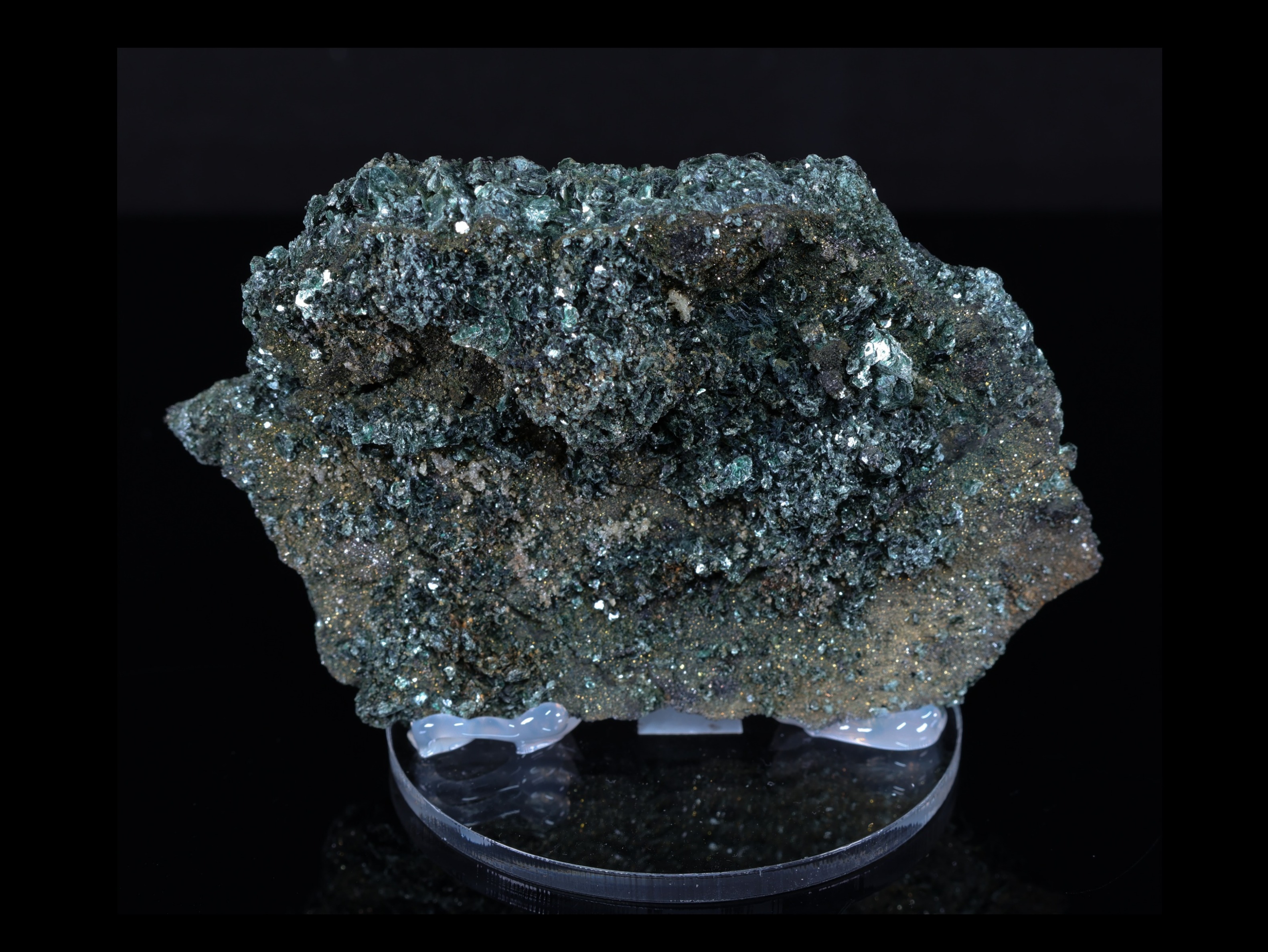 Clinochloro verde con magnetita de Rotkopf
