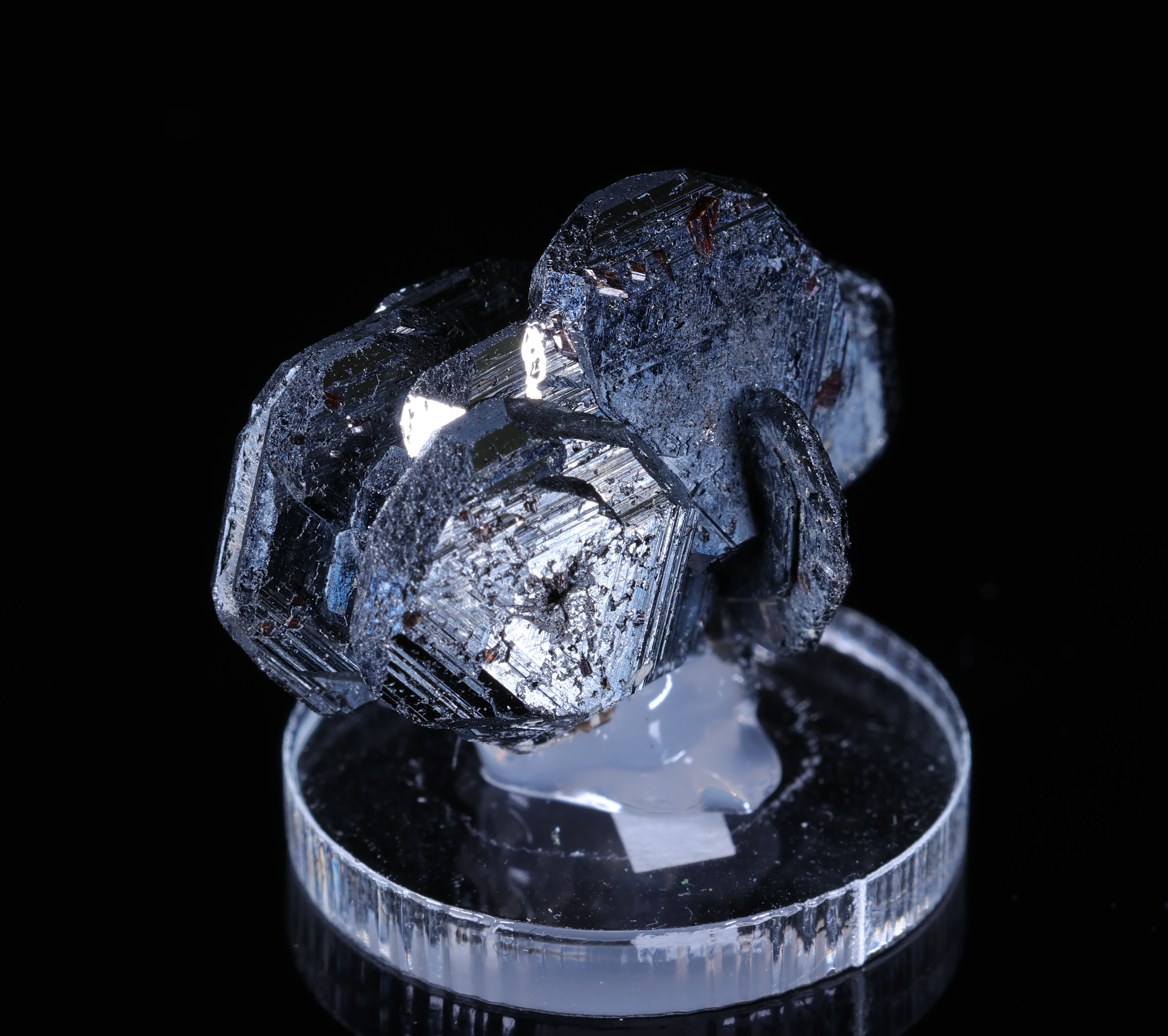 Hematite with Rutile from Cavradi Gorge in Switzerland