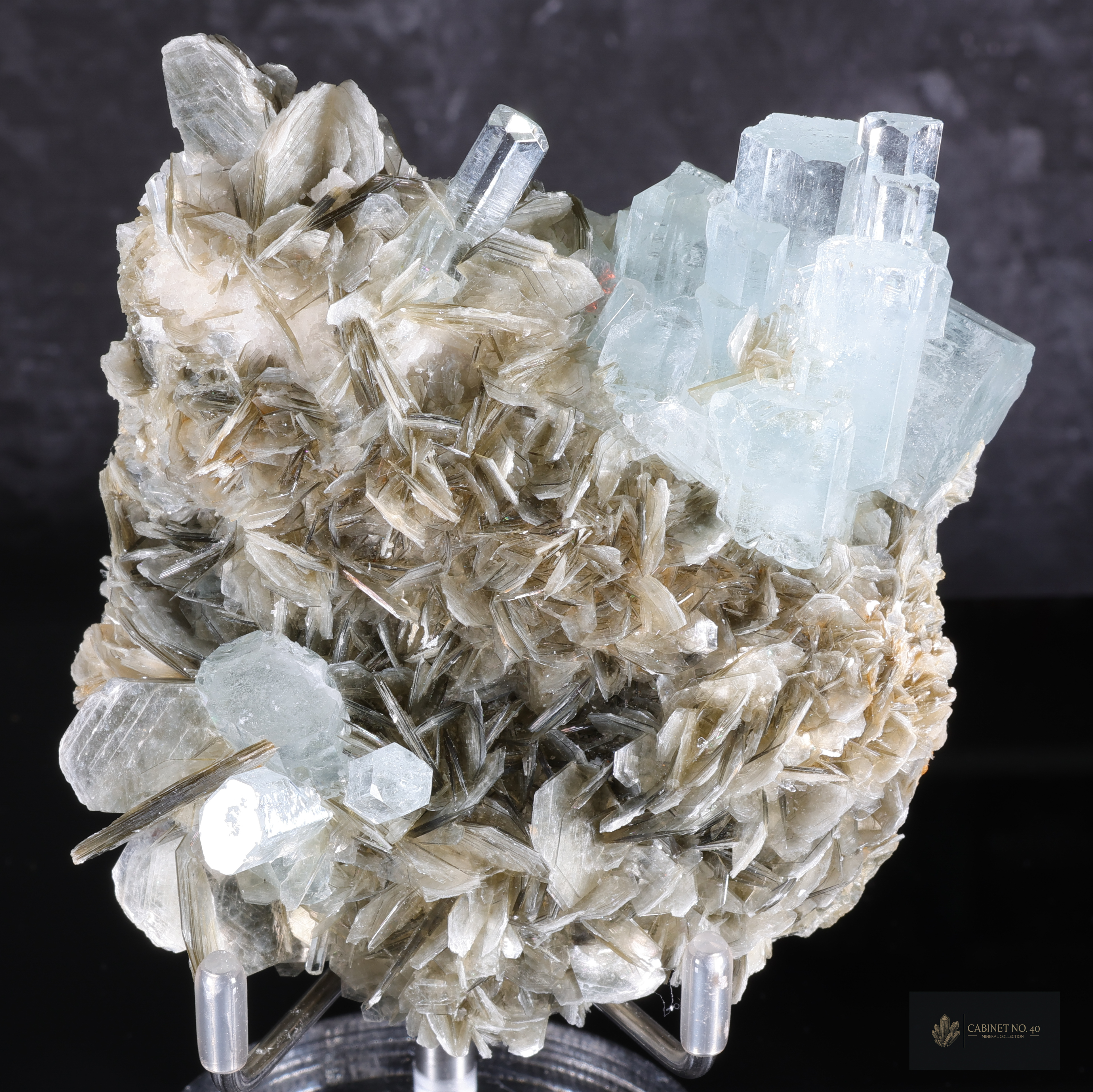 Spectacular Aquamarine on Matrix from Gilgit-Baltistan