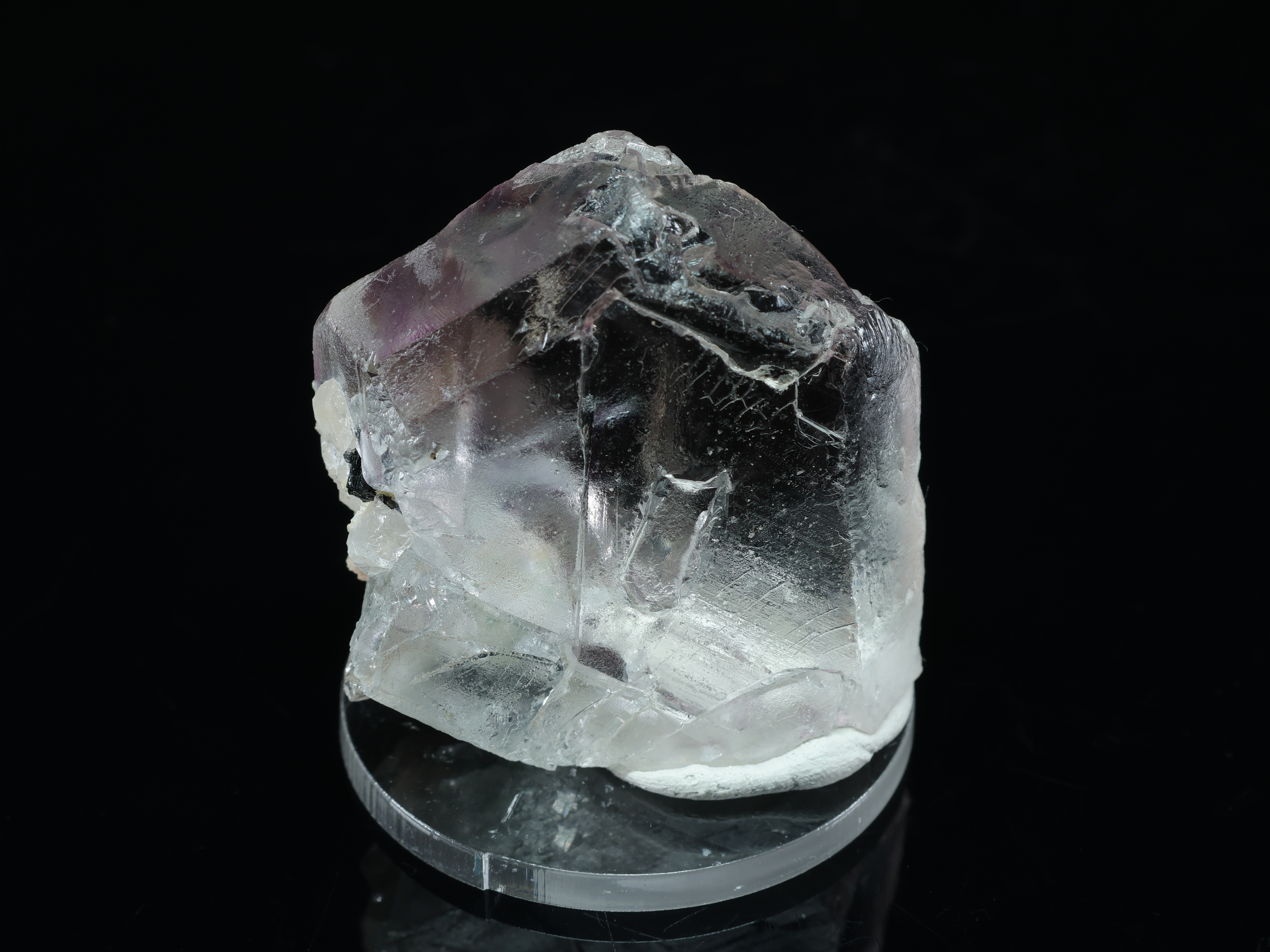 Transparent Spinel Twin Fluorite from Erongo, Namibia