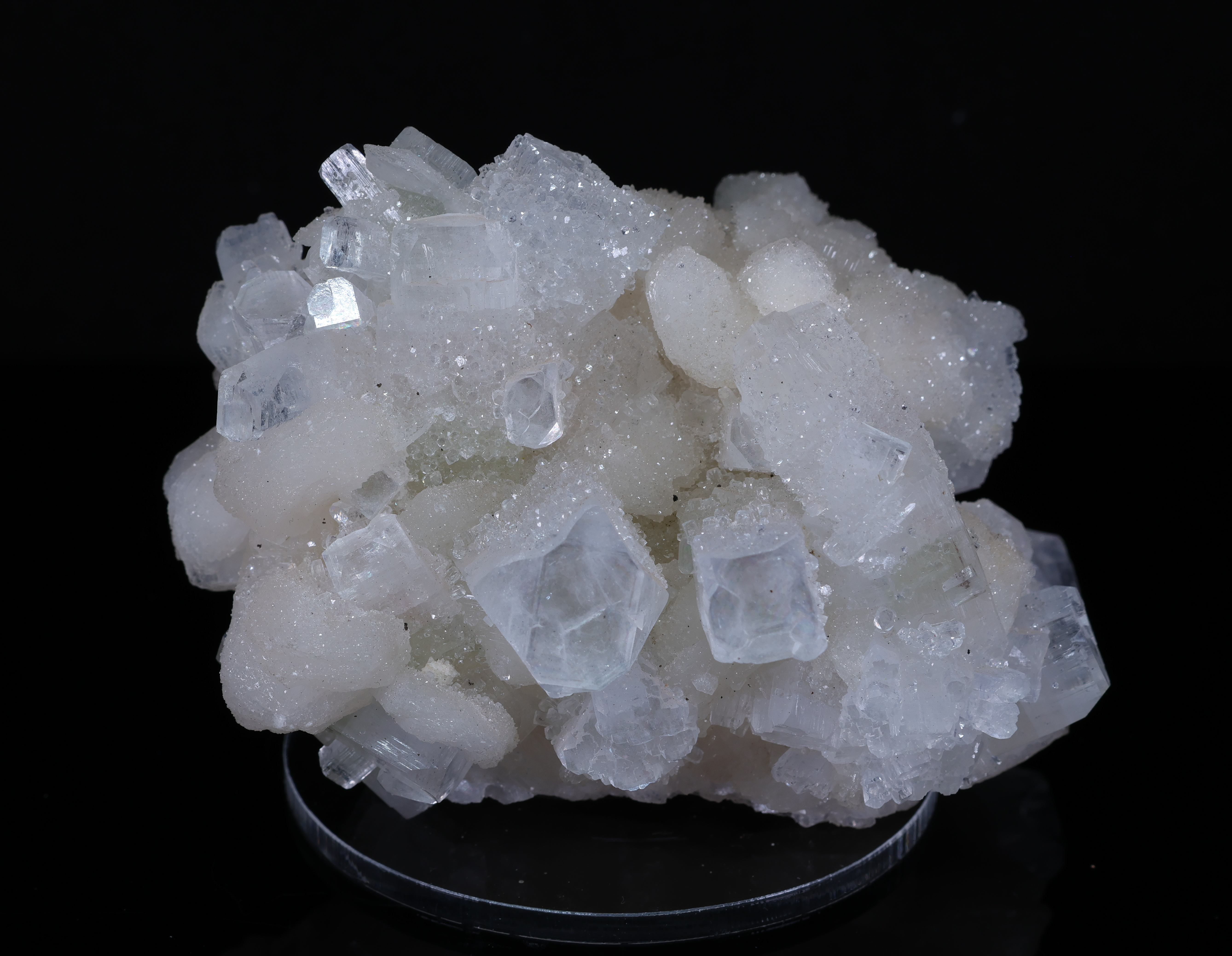 Transparent Apophyllite Crystals from India