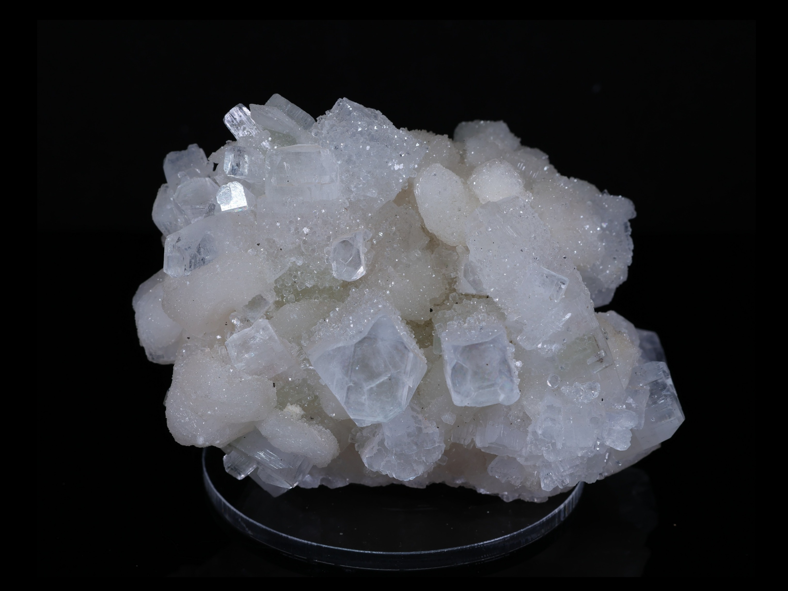 Transparent Apophyllite Crystals from India