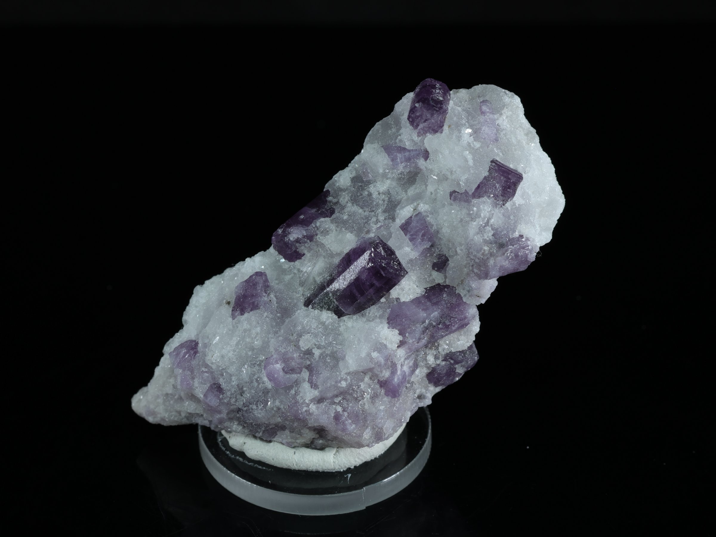 Purple crystals of Scapolite from Afghanistan