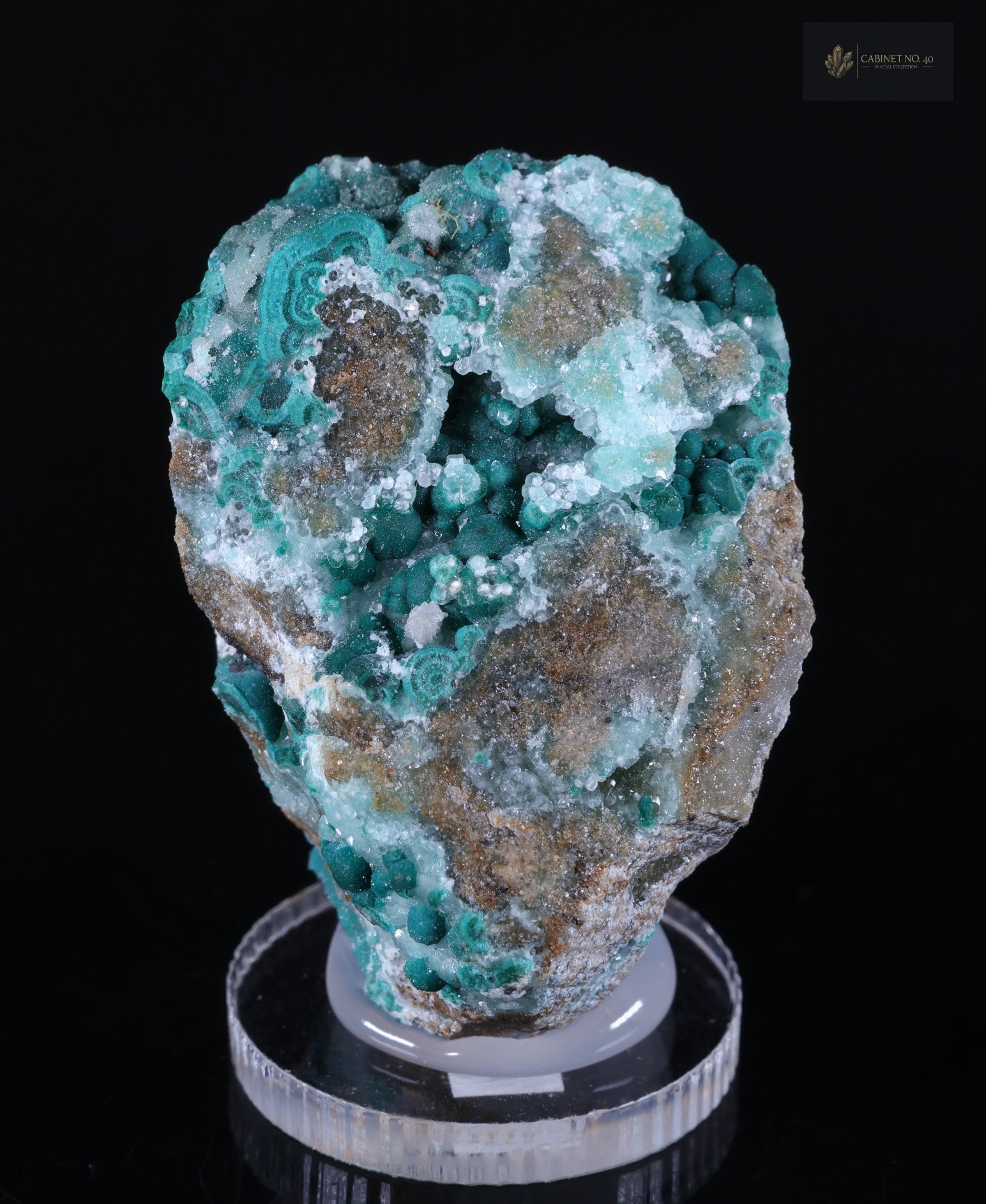 Turquoise-green Rosasite from Yanga Koubenza