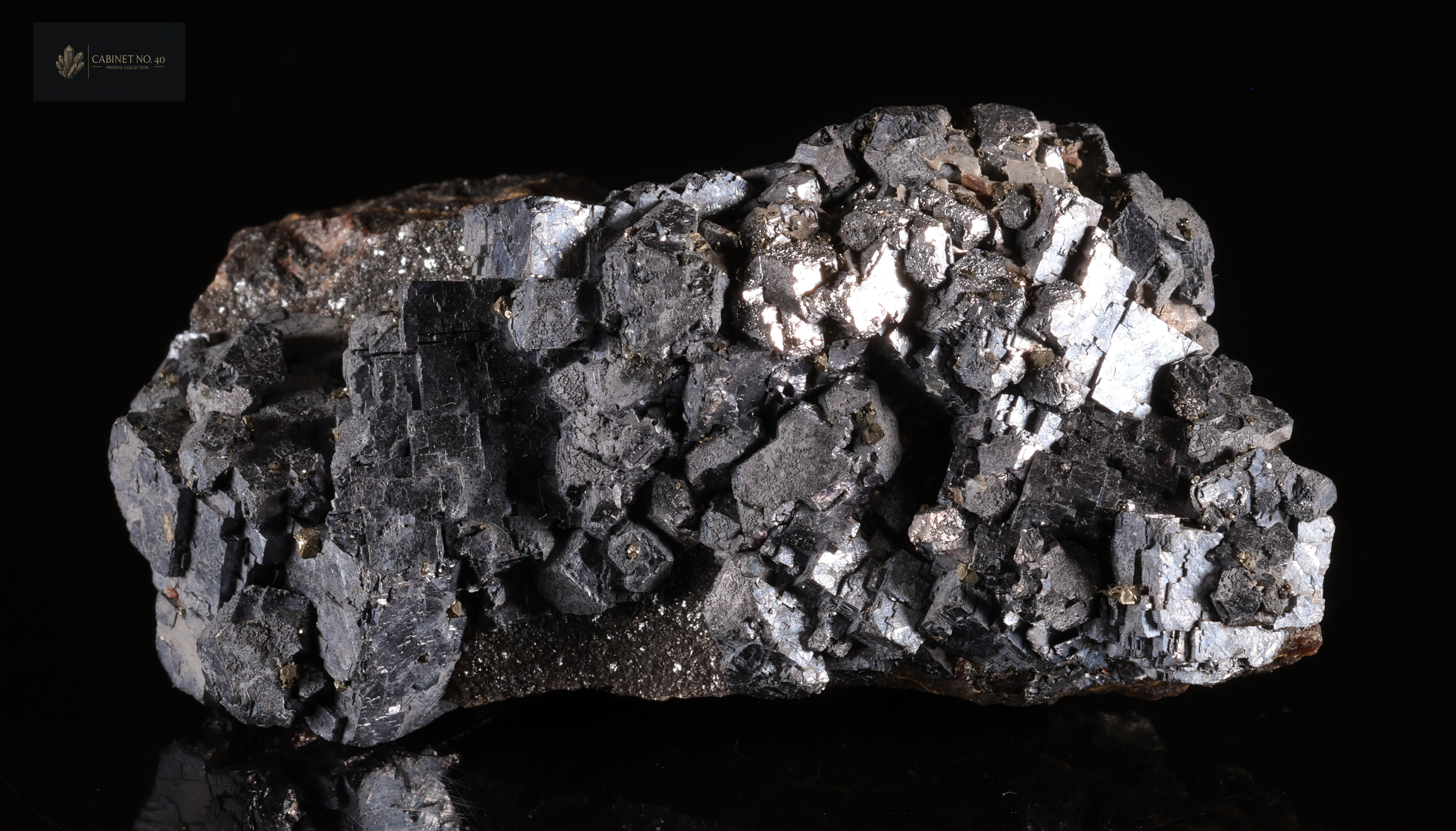 Metaliczna galena i sfaleryt z kopalni Pomorzany