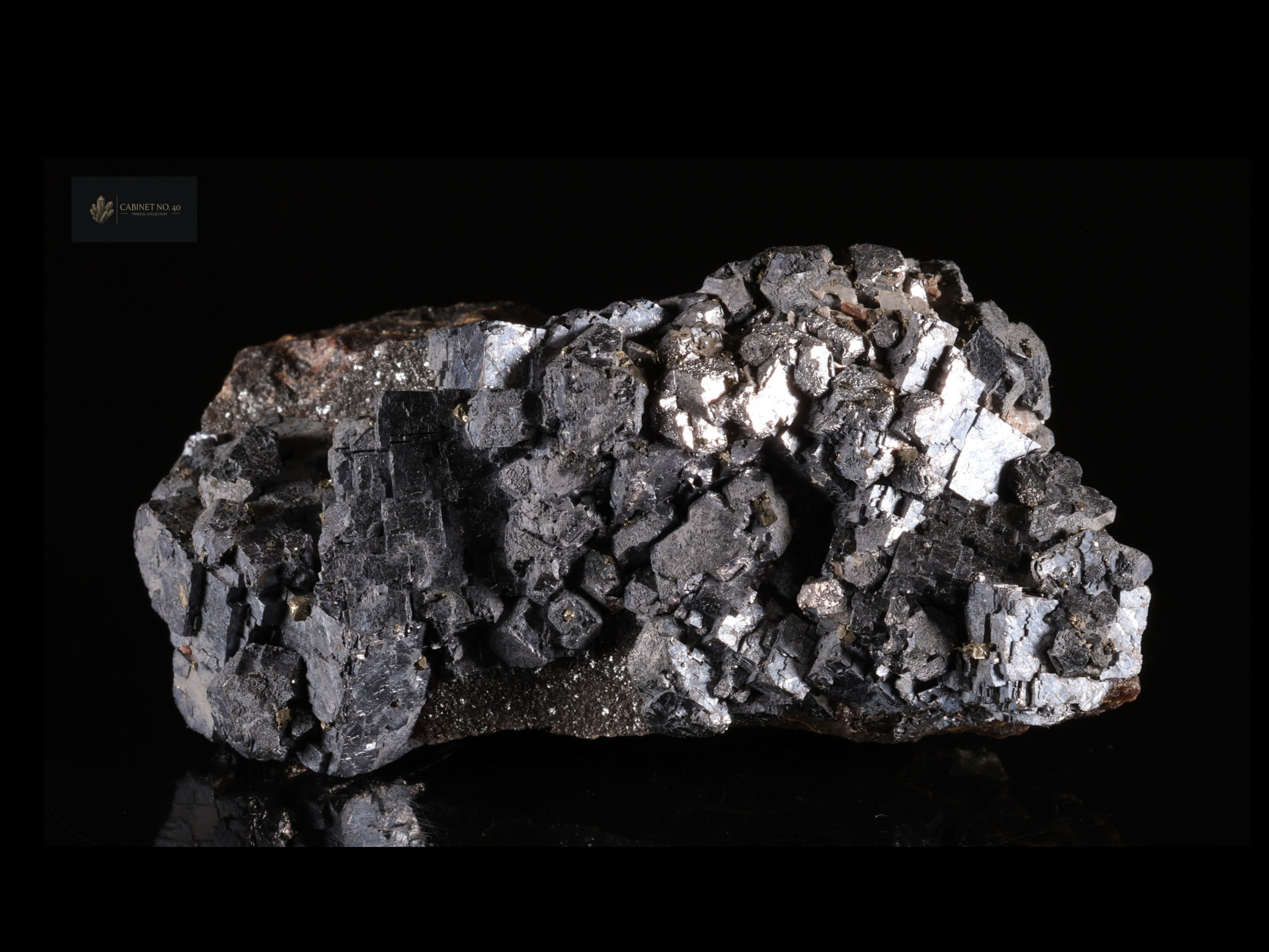 Metaliczna galena i sfaleryt z kopalni Pomorzany