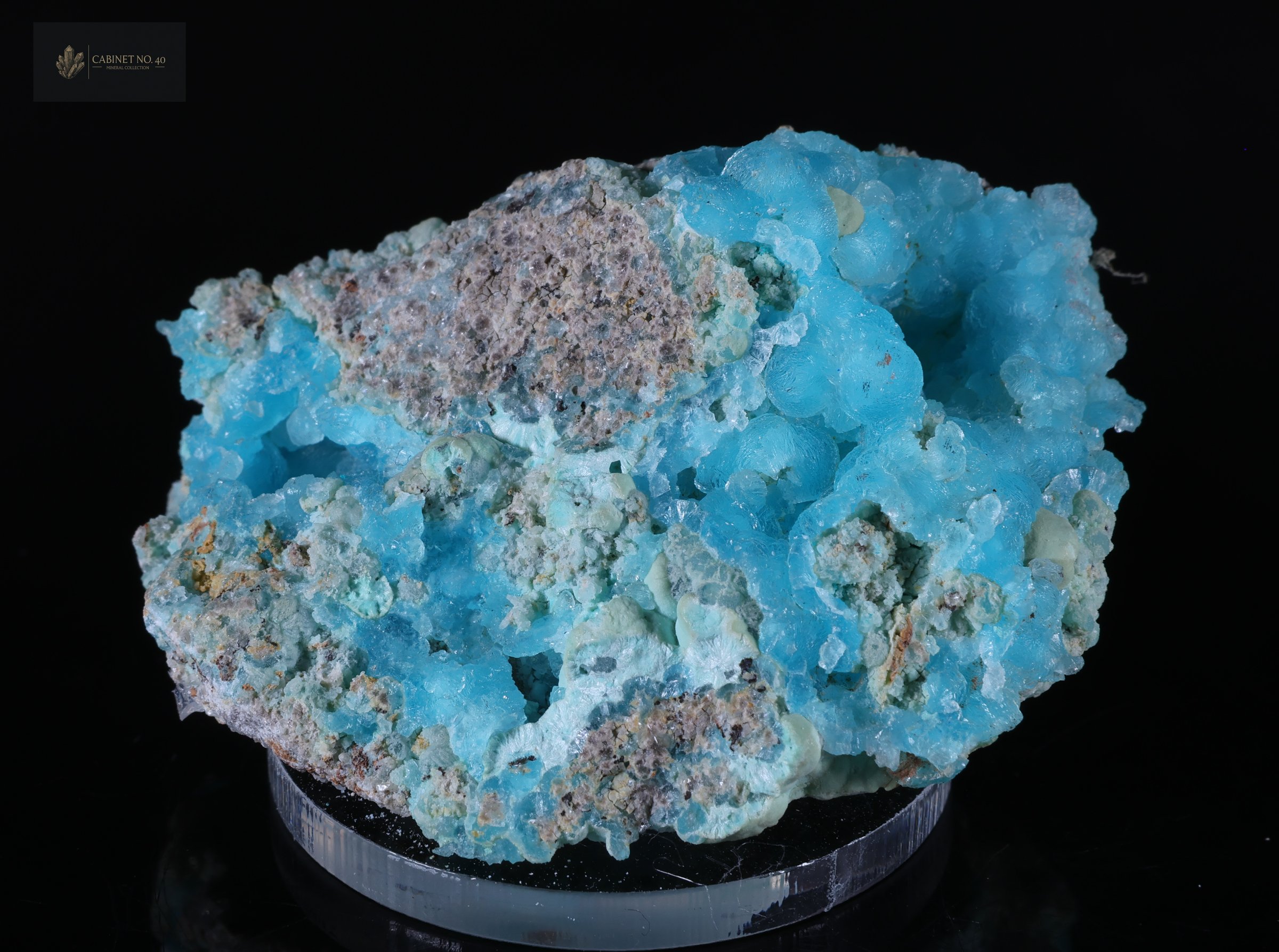 Hemimorfita botroidal azul del Congo - 4.5cm