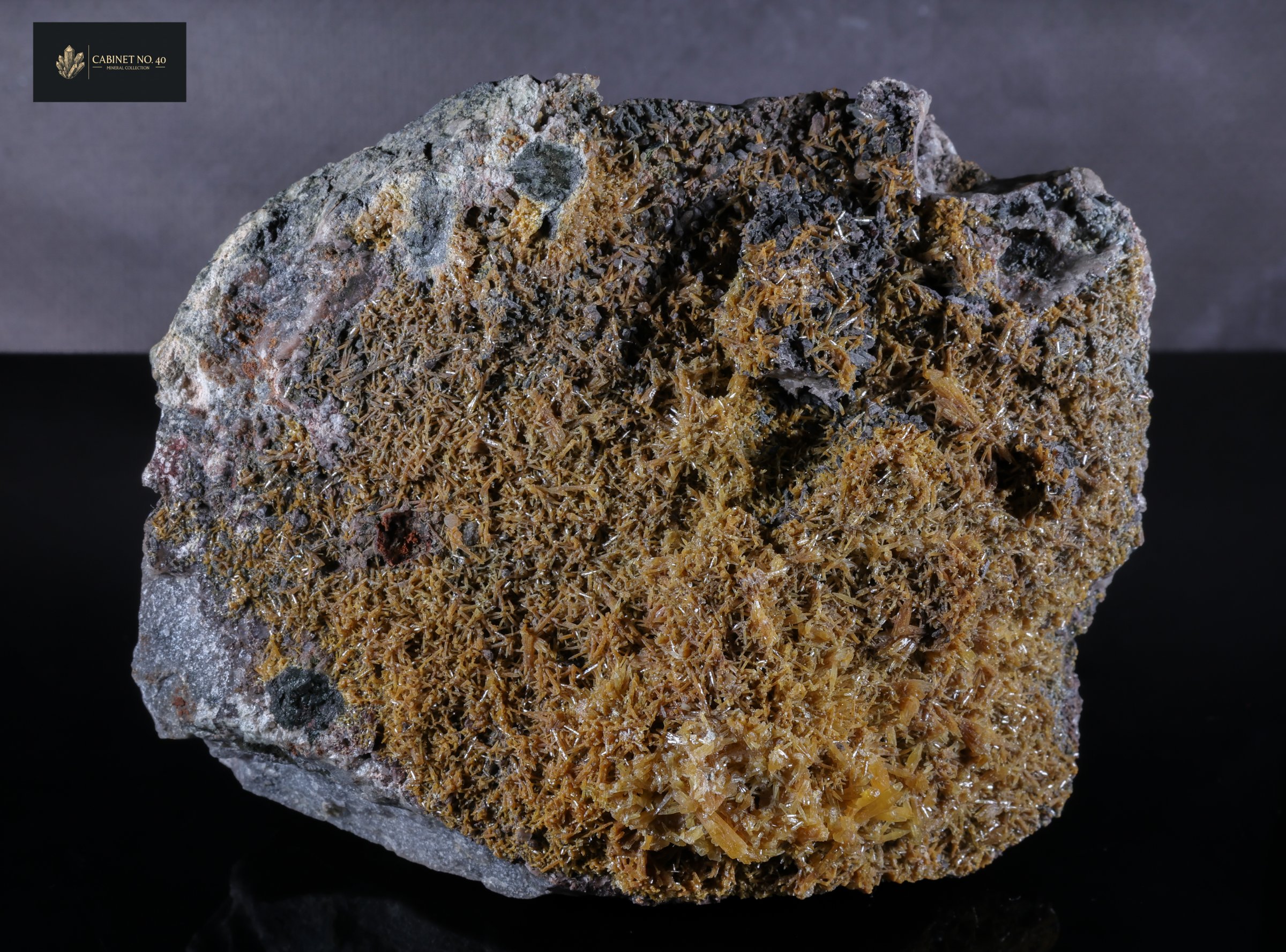 Needle-like Mimetite from Tsumeb