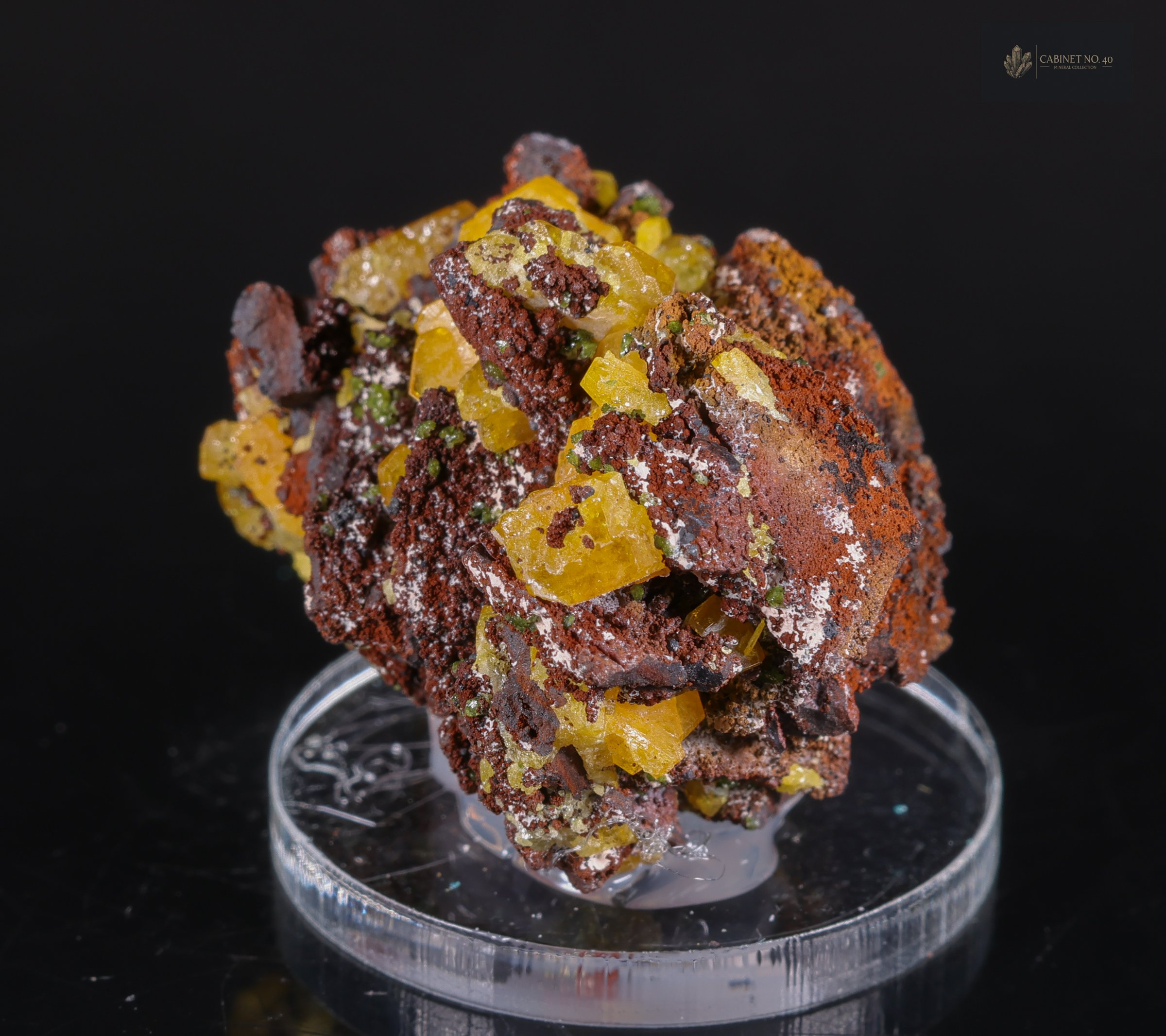 Mimetite on matrix from Congo