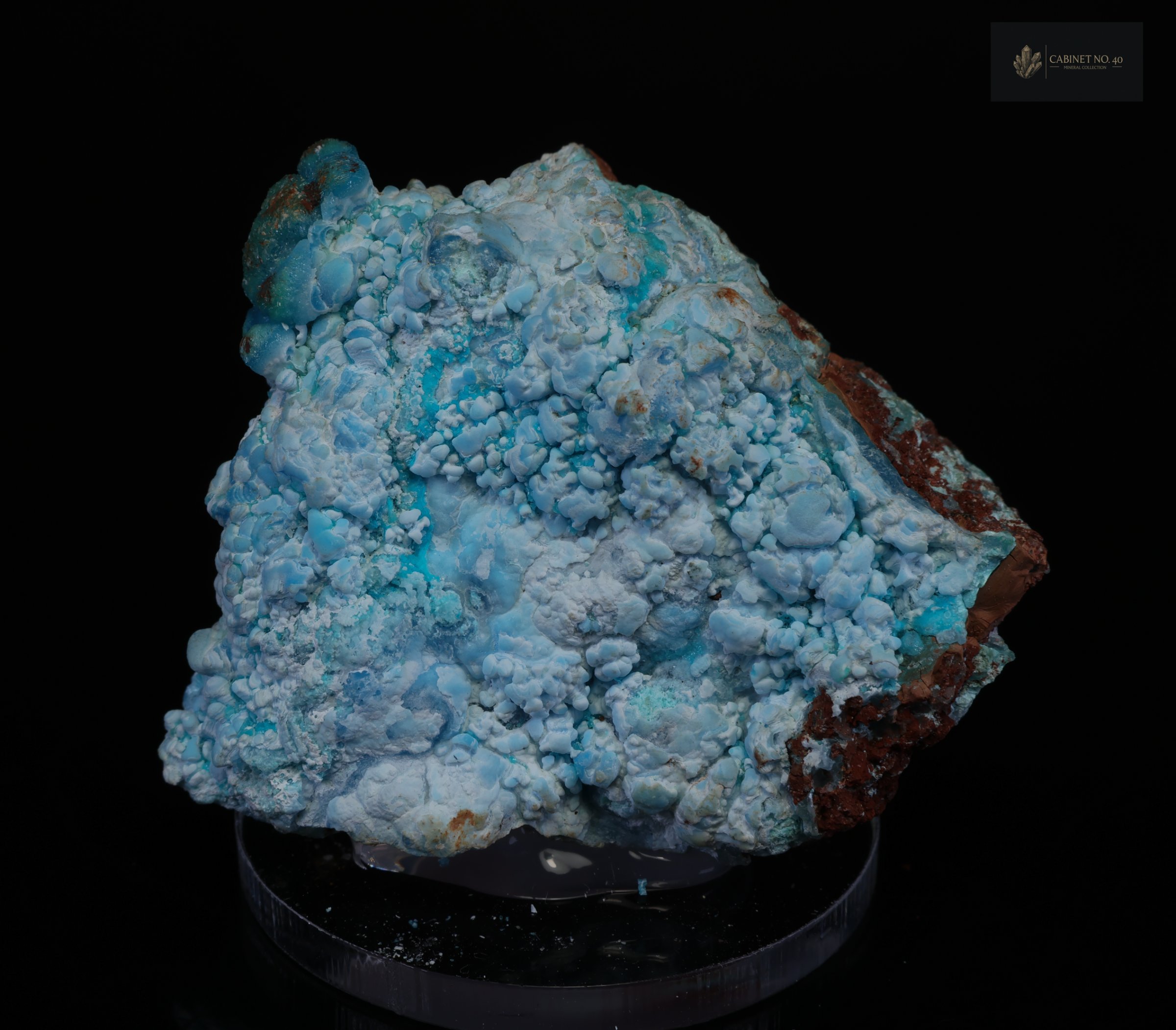 Blue Hemimorphite from the Republic of the Congo