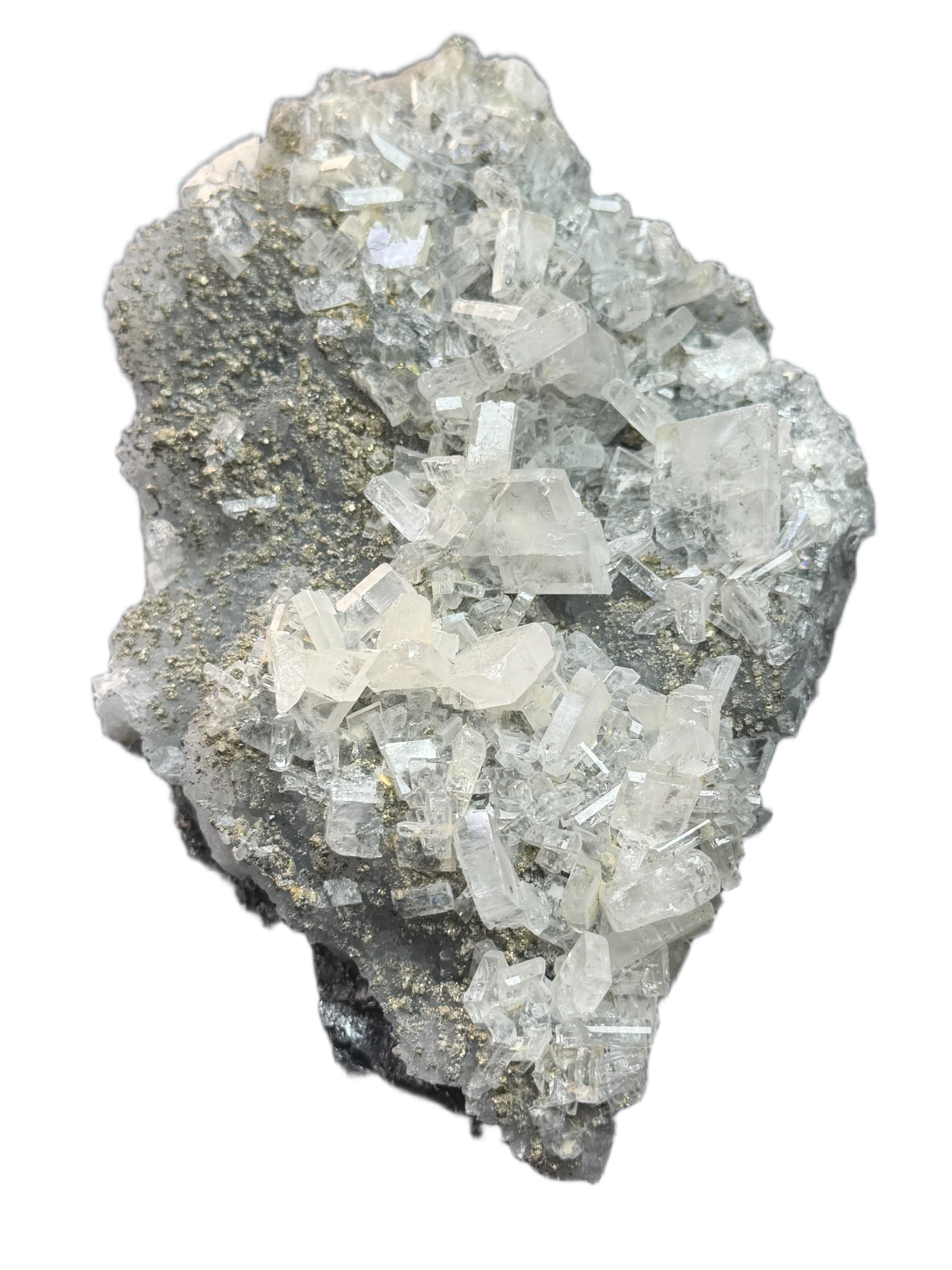 Barite w/ Marcasite on Chalcedony
