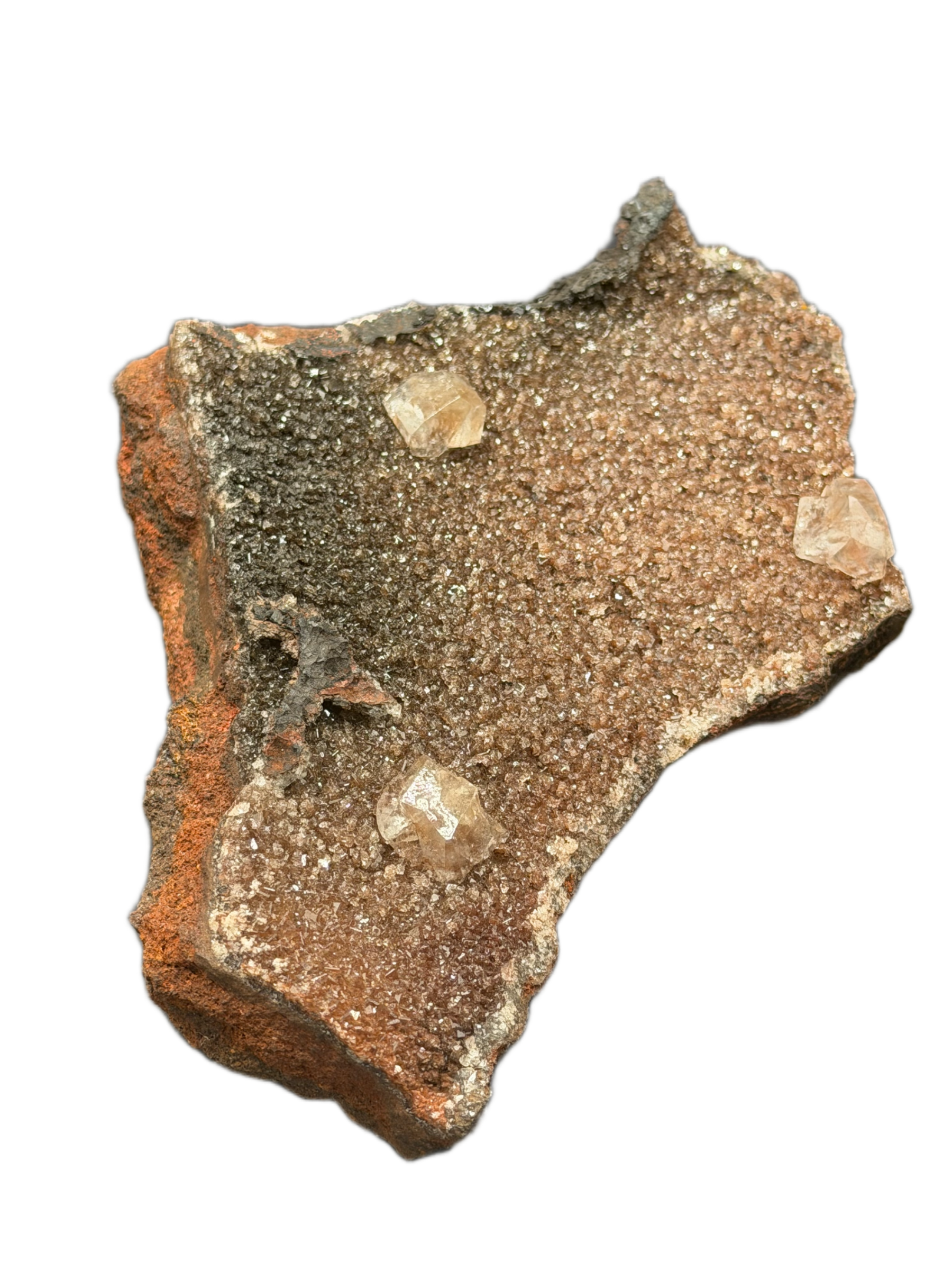 Hemimorphite w/ Calcite