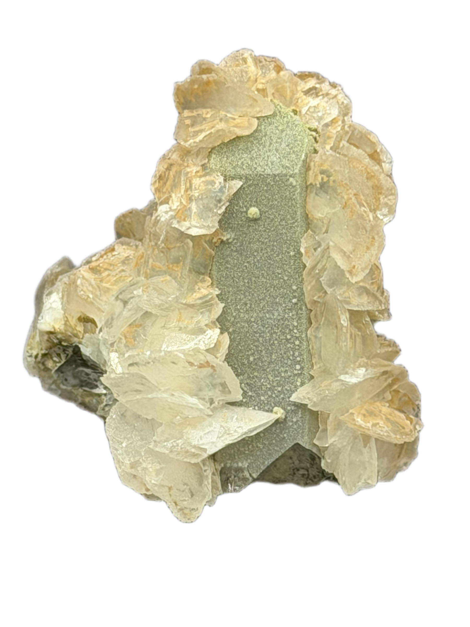 Calcite on Quartz